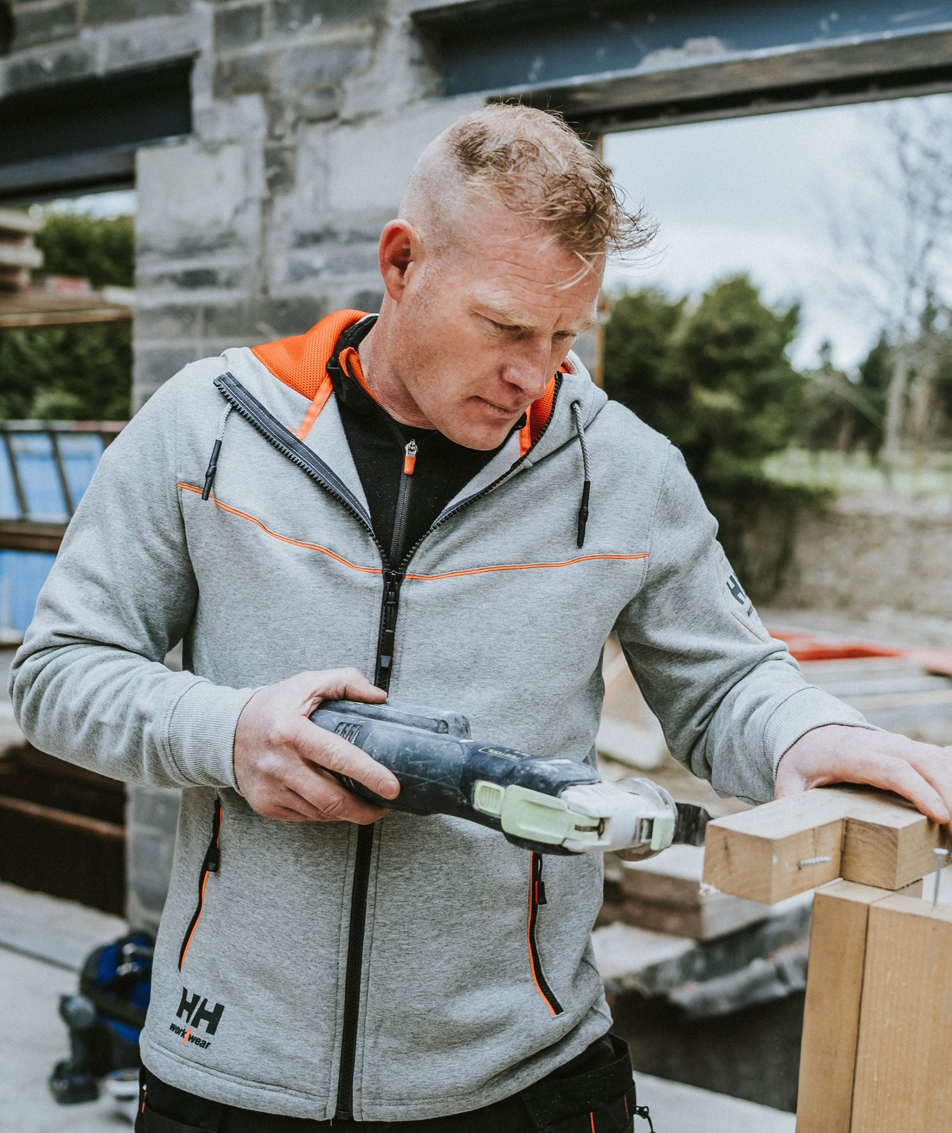 Helly Hansen Chelsea Evo. hoodie, Gr&aring;melerad, large image number 4