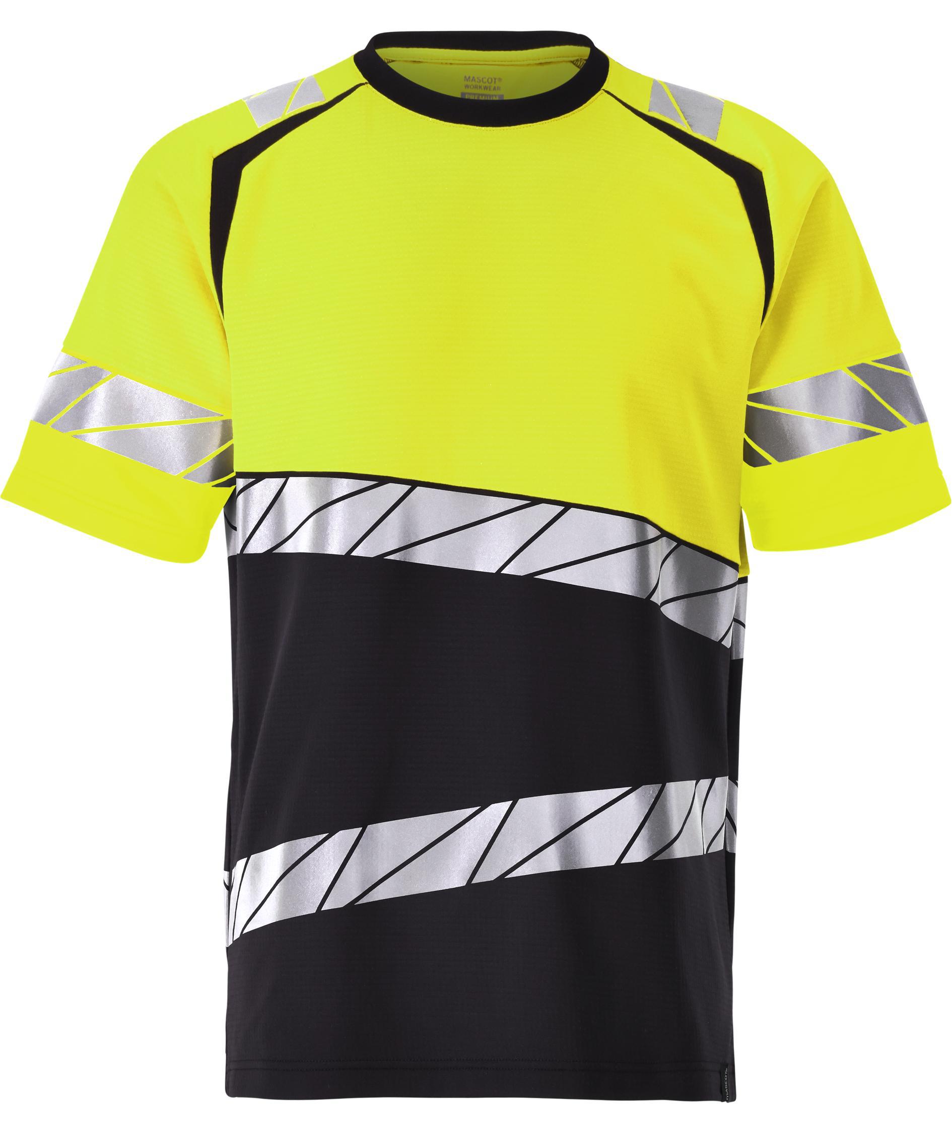 Mascot Accelerate Safe T-skjorte, Svart/Hi-Vis Gul