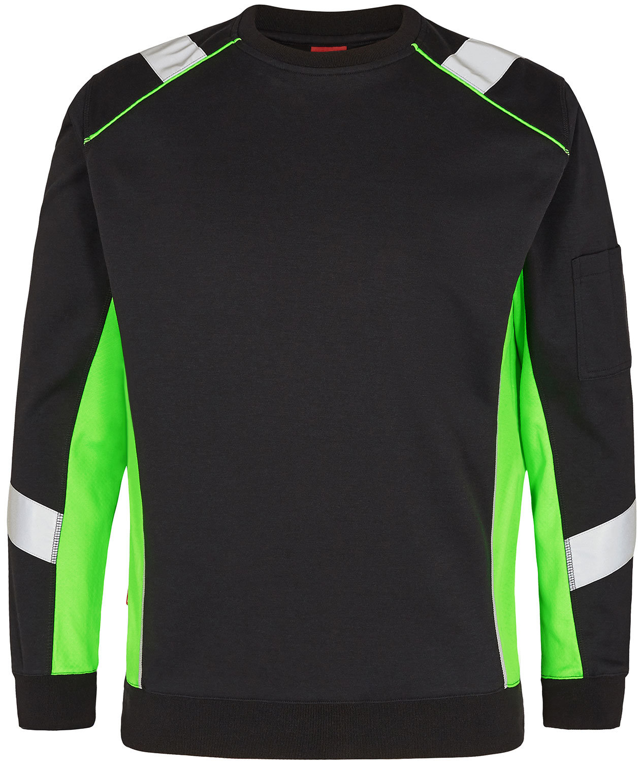 Engel Cargo sweatshirt, Svart/Gr&oslash;nn, Svart/Gr&oslash;nn, swatch