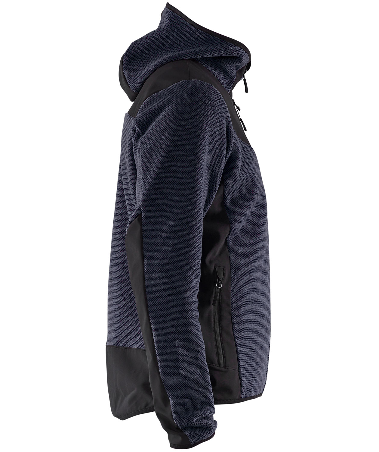 Bl&aring;kl&auml;der strikjakke, M&oslash;rk Marine/Sort, large image number 2