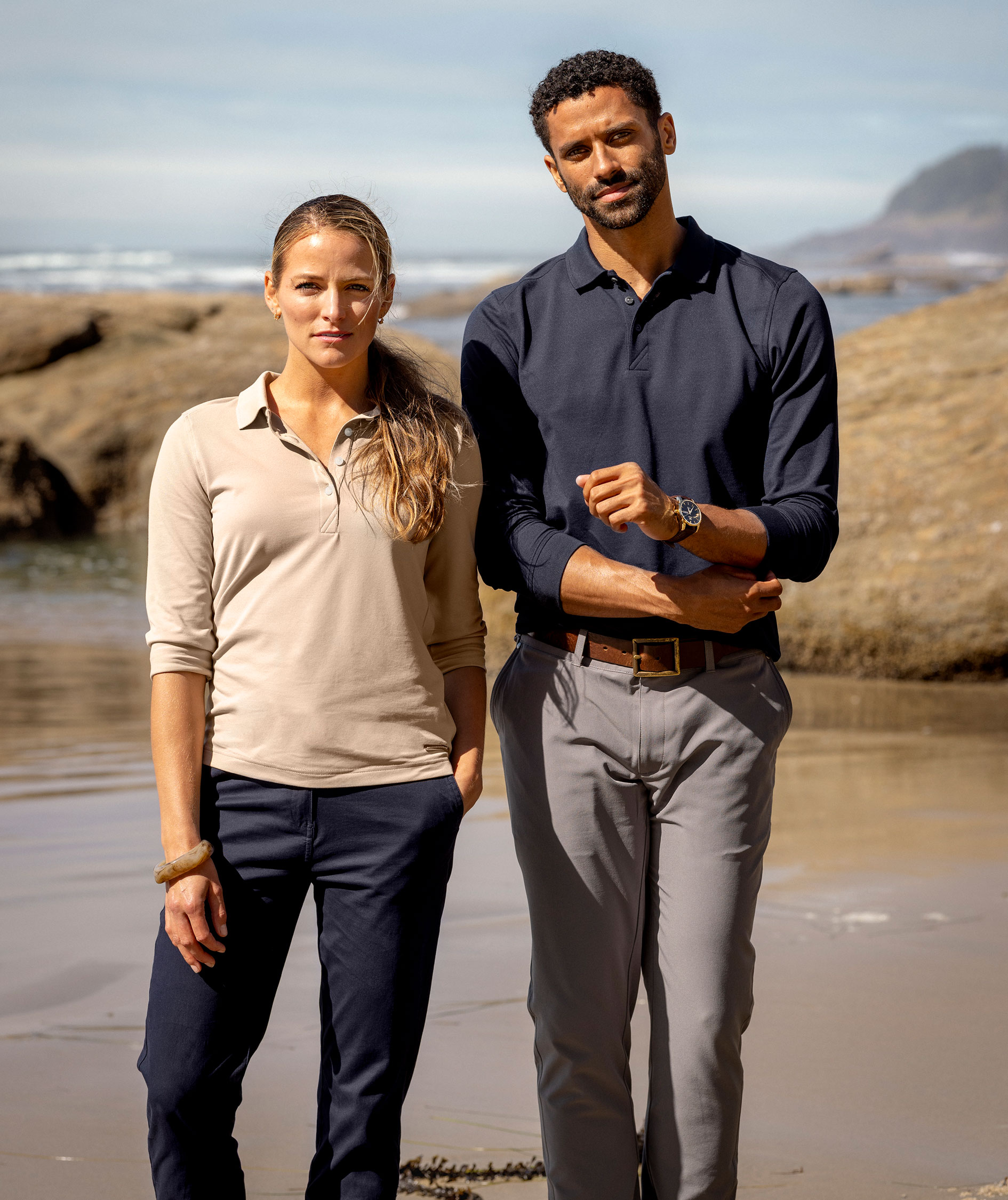 Cutter & Buck Advantage lang&aelig;rmet polo T-shirt, Dark navy, large image number 5