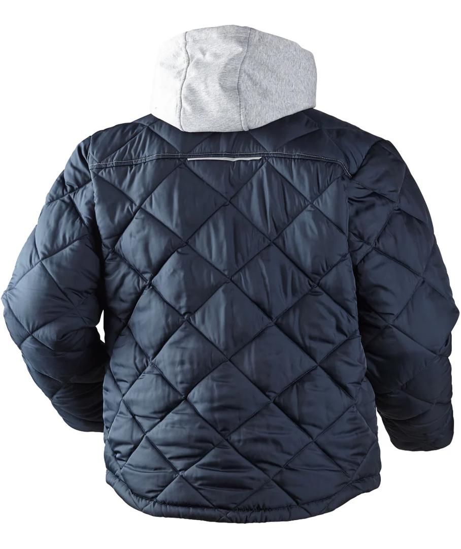 J.A.K. vadderad jacka 6159, Marinbl&aring;, large image number 1