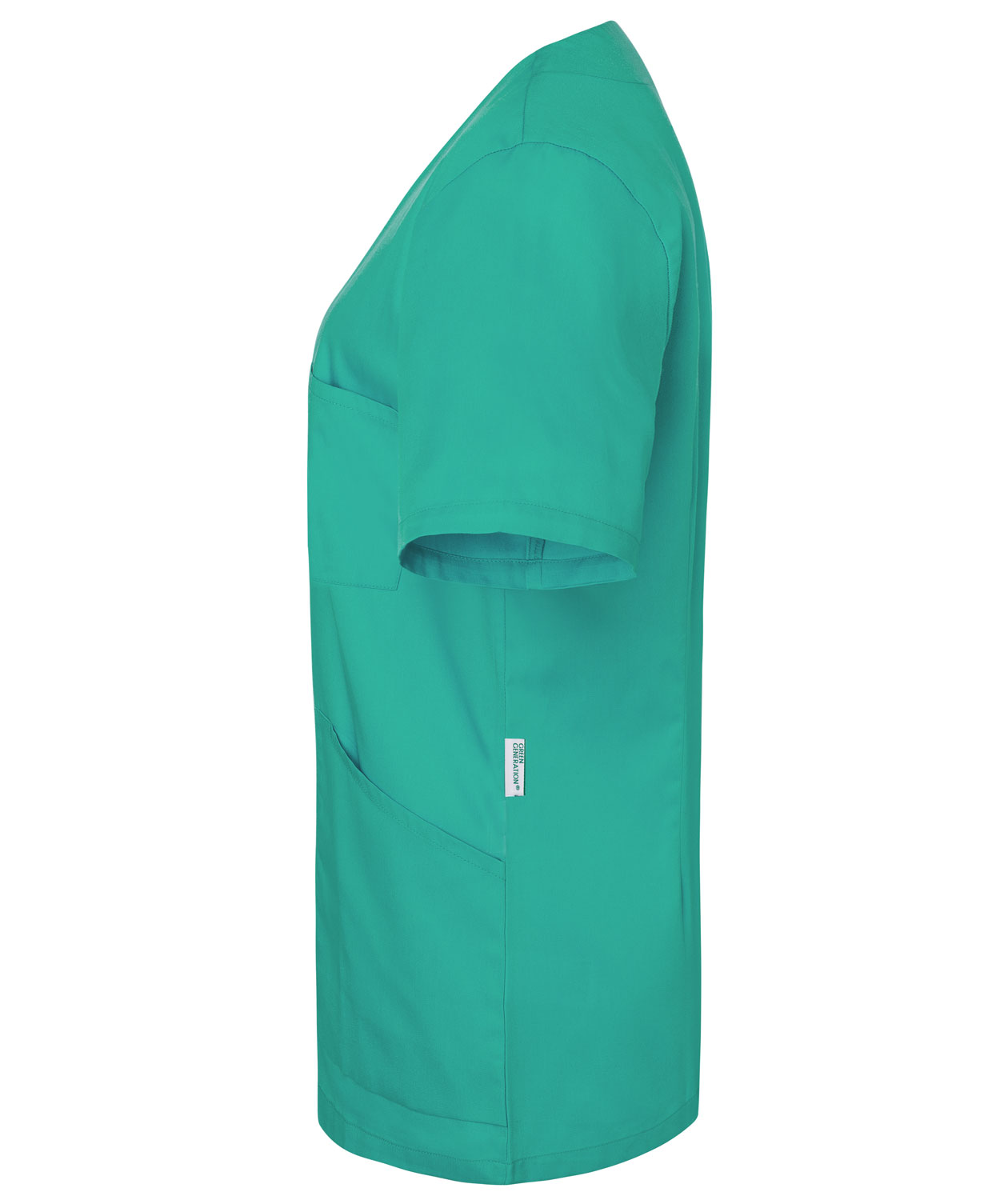 Karlowsky Essential kort&auml;rmad tunika dam, Smaragdgr&ouml;n, large image number 2