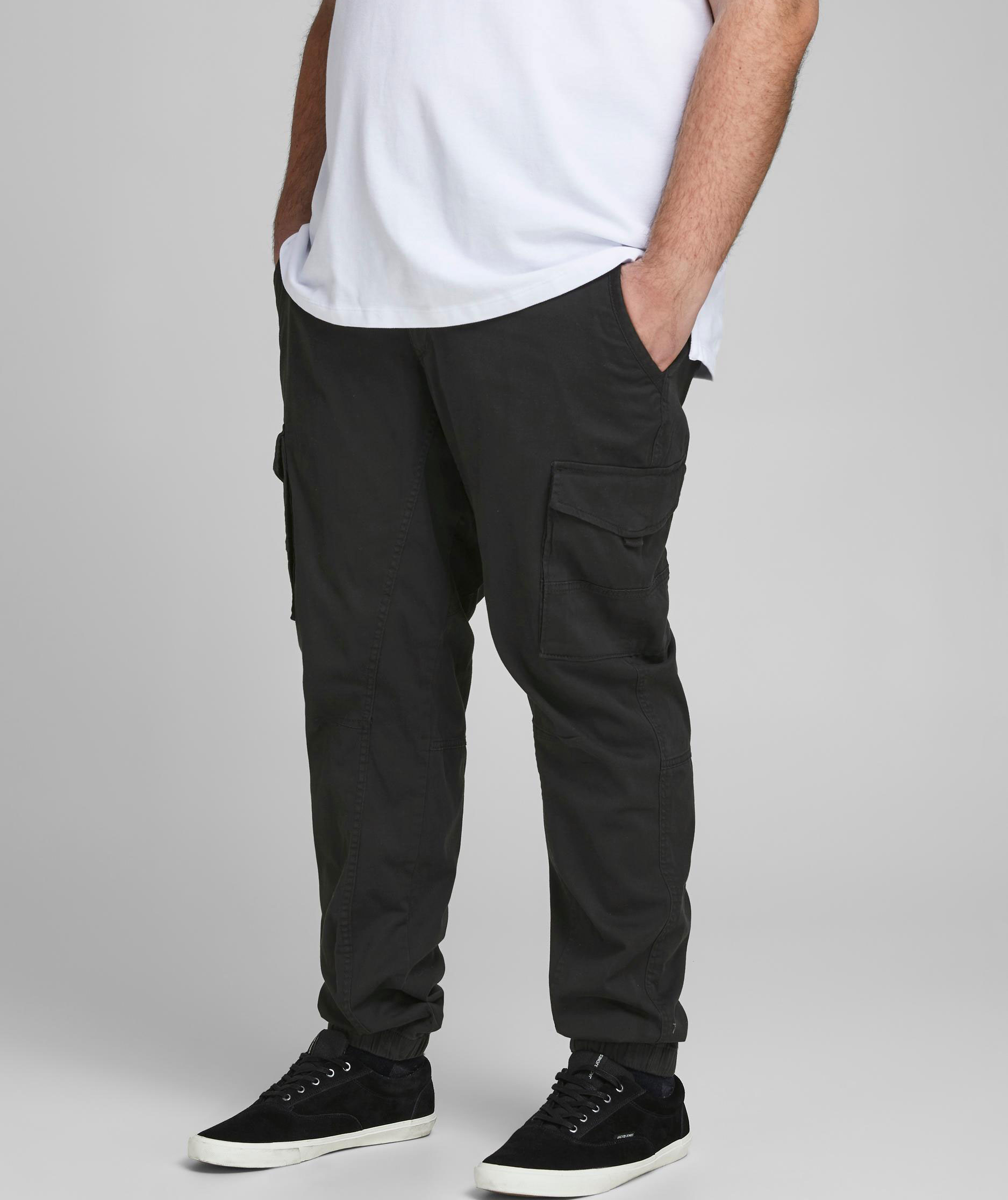 Jack & Jones JPSTPAUL JJFLAKE Plus Size Cargohosen, Schwarz, large image number 1