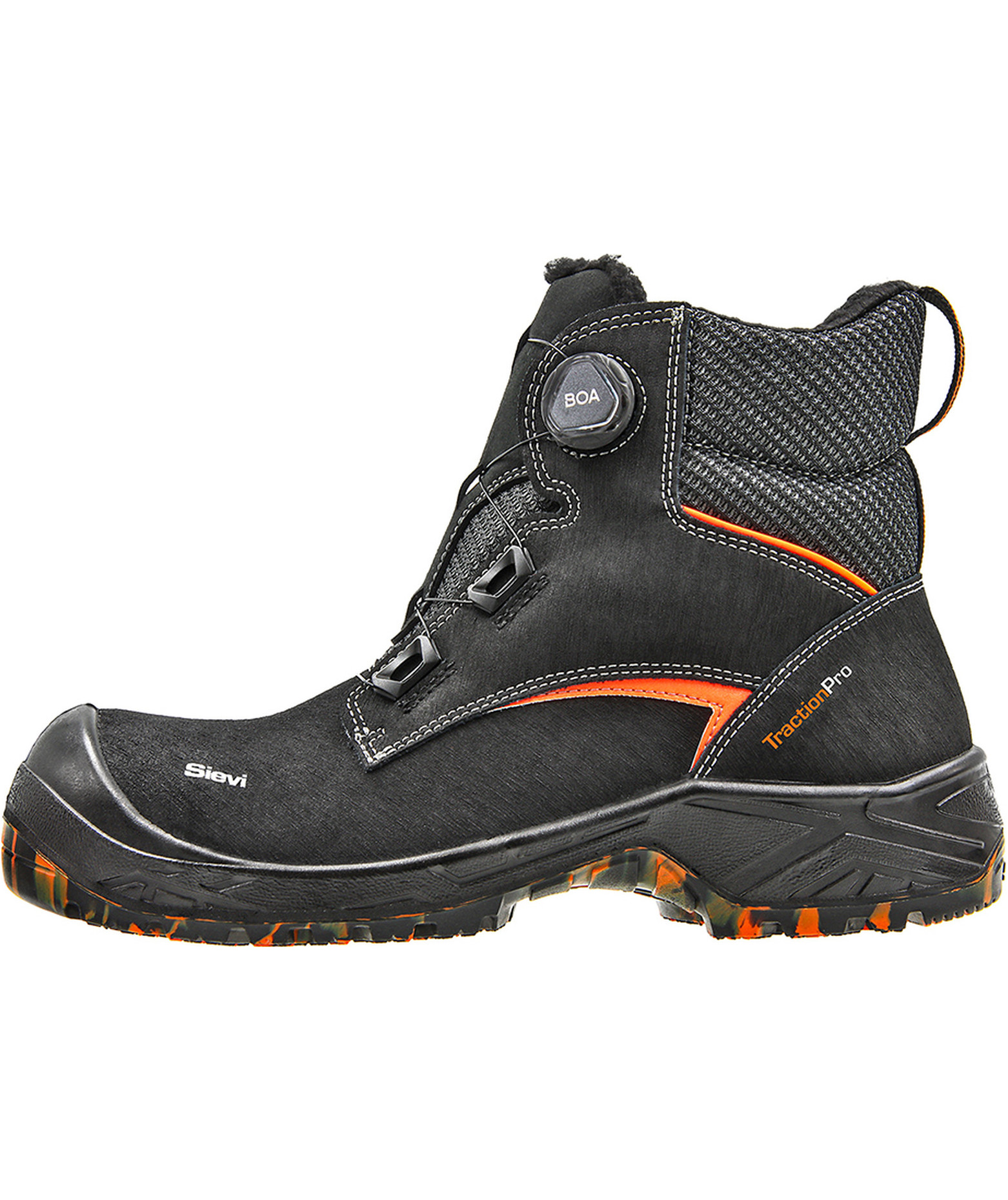 Sievi Hiker Roller XL+ safety boots S3, Black/Orange, large image number 0