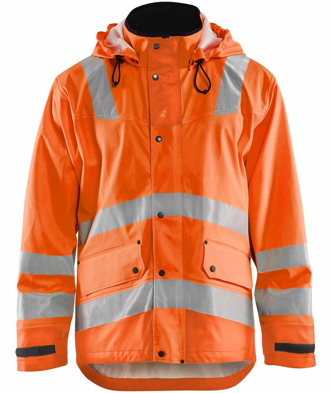 Bl&aring;kl&auml;der Heavy Weight regnjakke, Hi-vis Orange, large image number 0