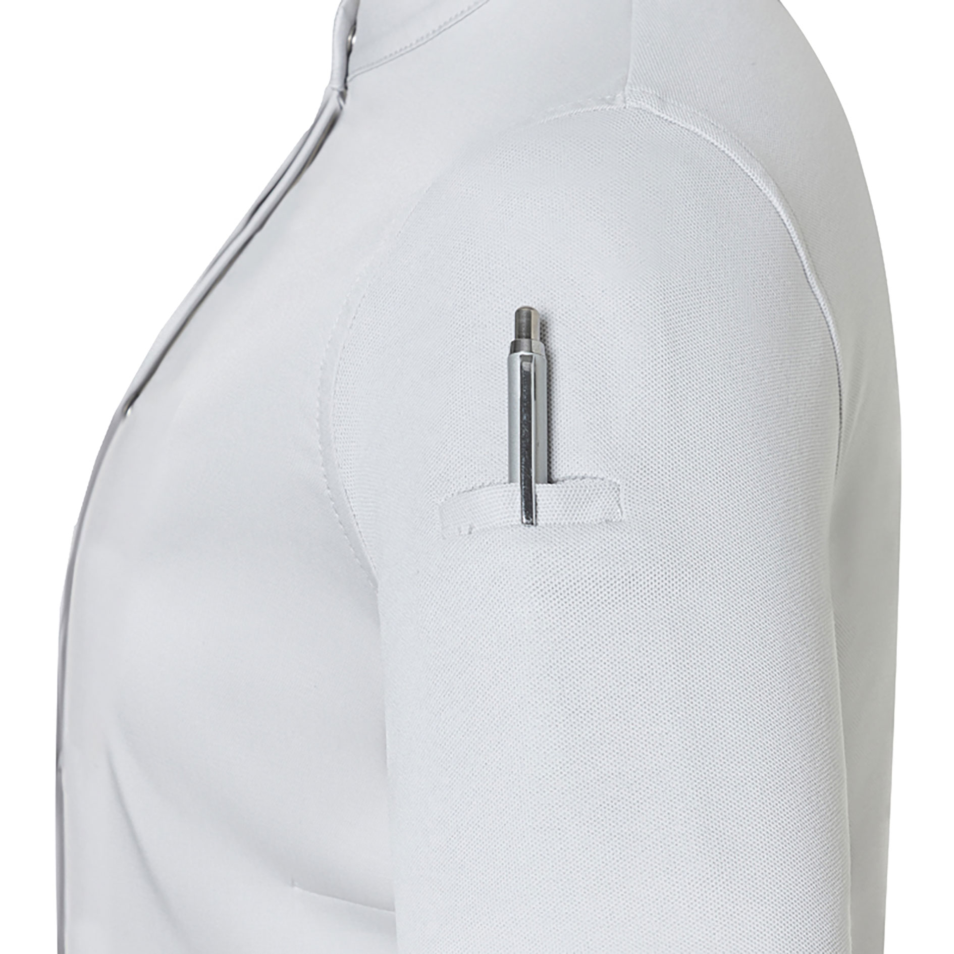 Karlowsky DIAMOND CUT&reg; Avantgarde short-sleeved women's chef jacket, Silver Grey, large image number 6