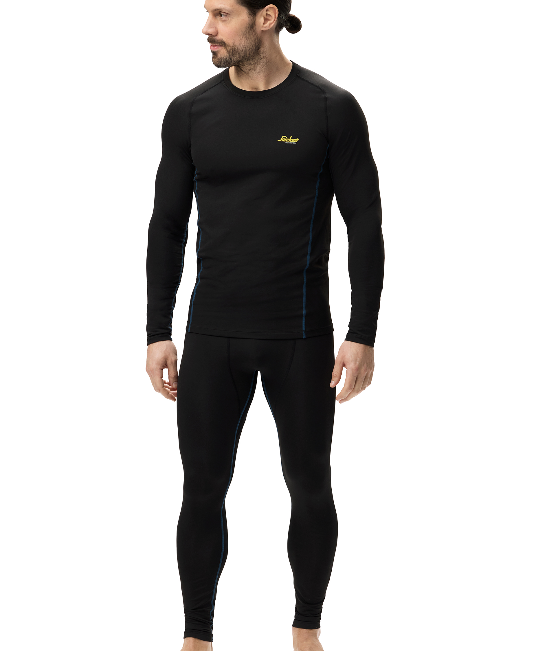 Snickers baselayer genser 9493, Black, large image number 7