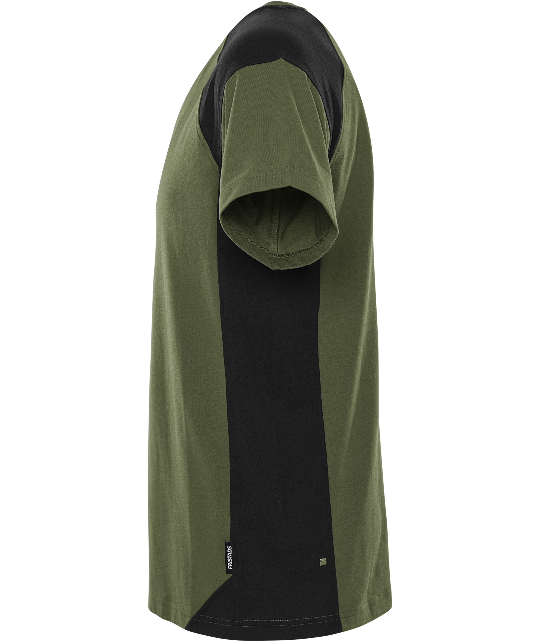 Fristads Heavy T-skjorte 7046 GTM, Armygr&oslash;nn/Svart, large image number 3