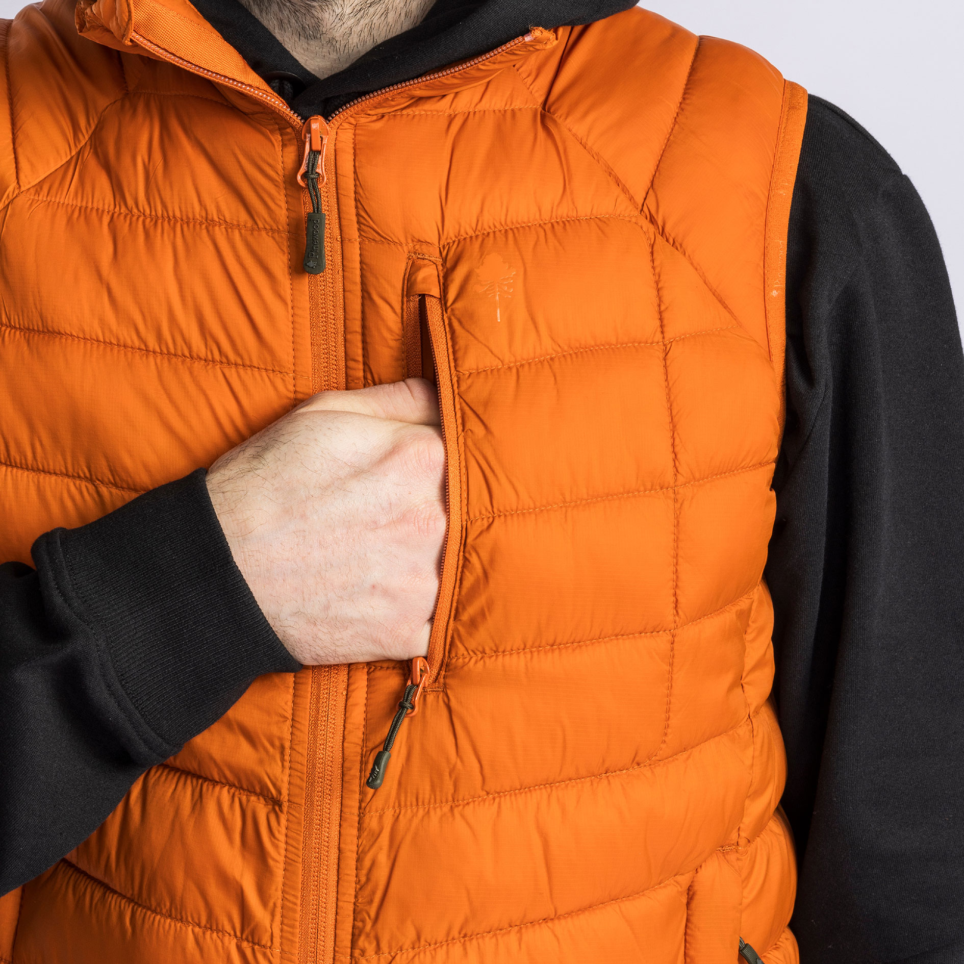Pinewood Abisko Insulation vatteret vest, Burned Orange, large image number 5