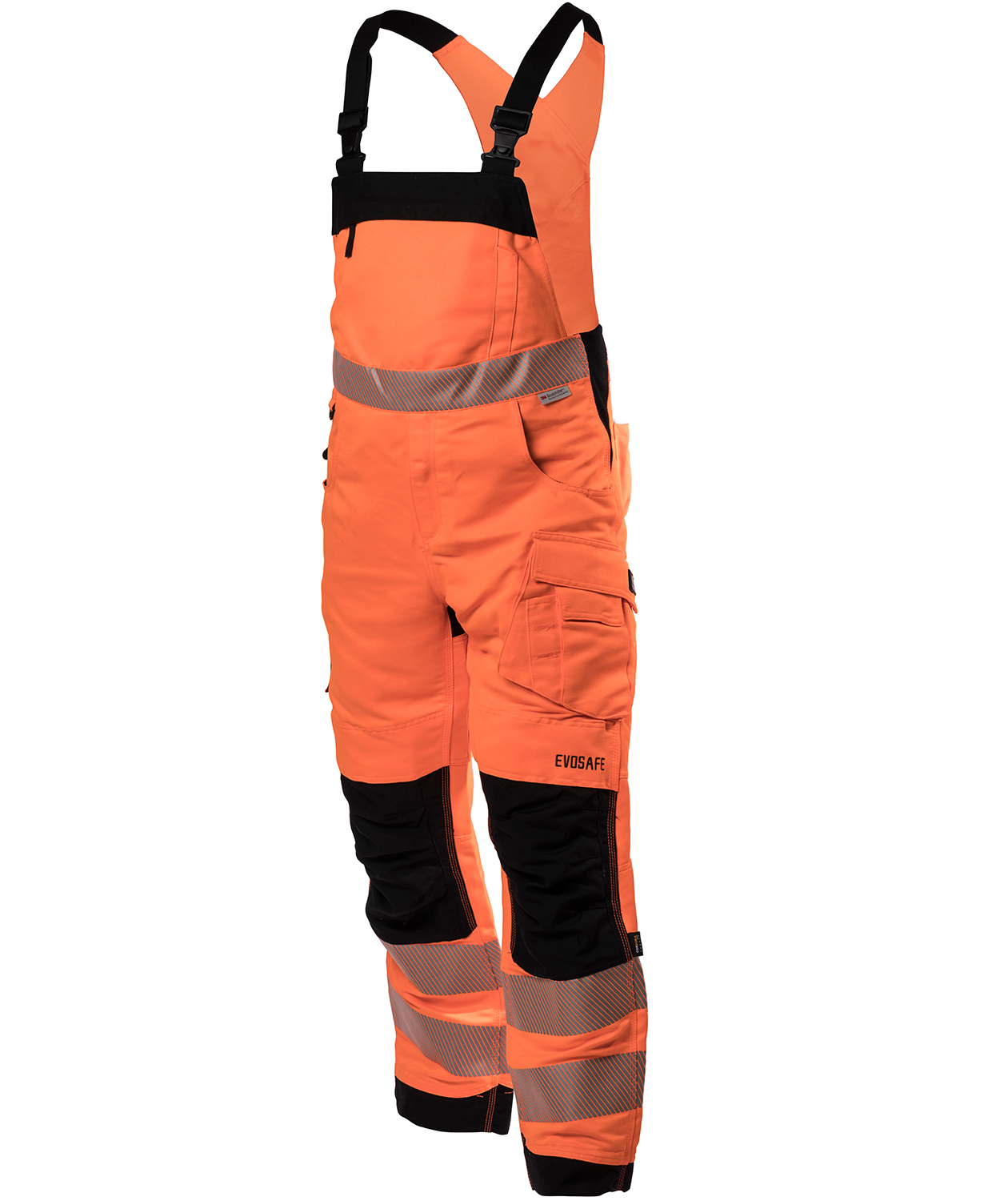 Viking Rubber Evosafe arbetsh&auml;ngselbyxa, Varsel Orange/Svart