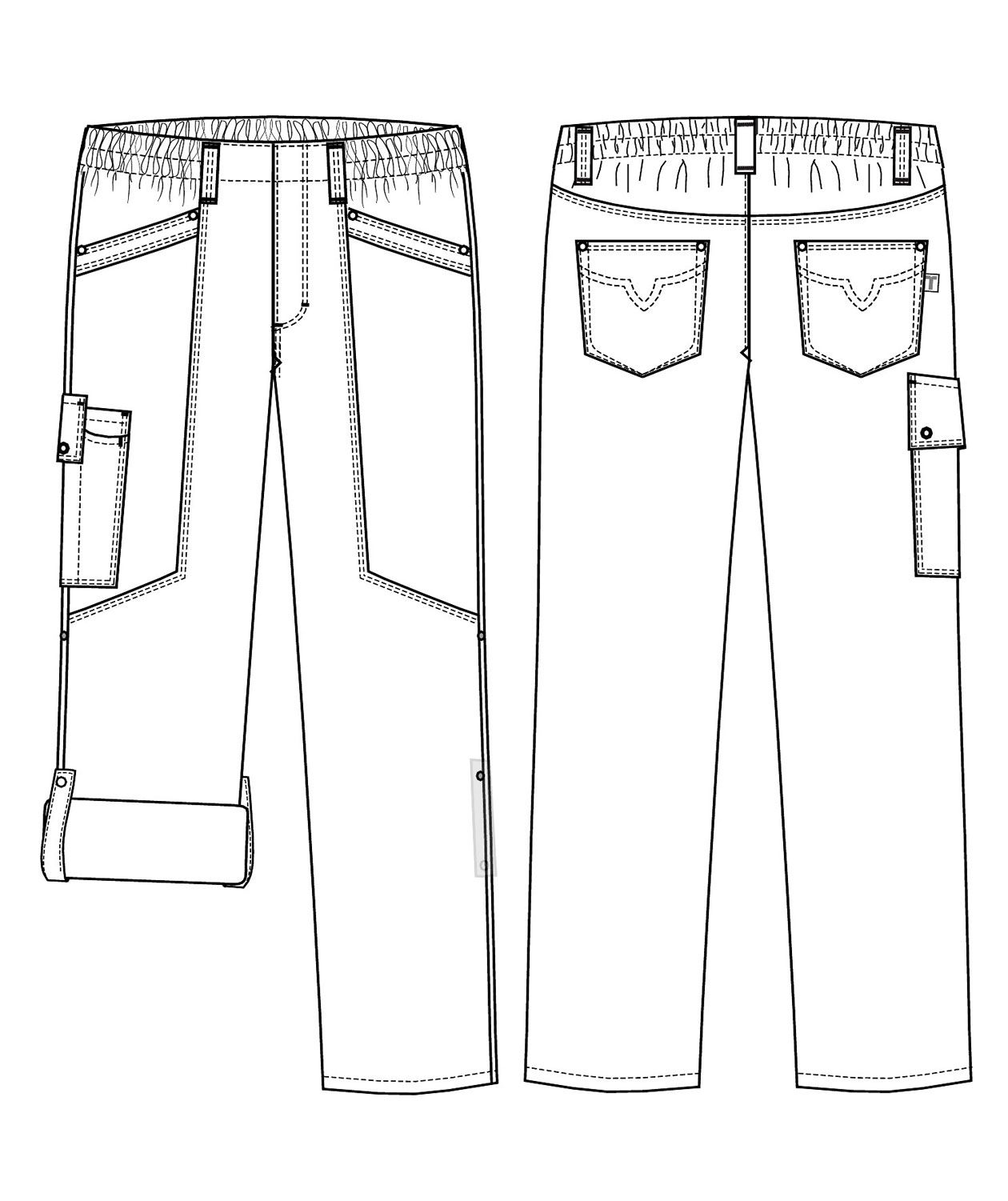 Kentaur  pull-on flex trousers leg length 82 cm, White, large image number 2