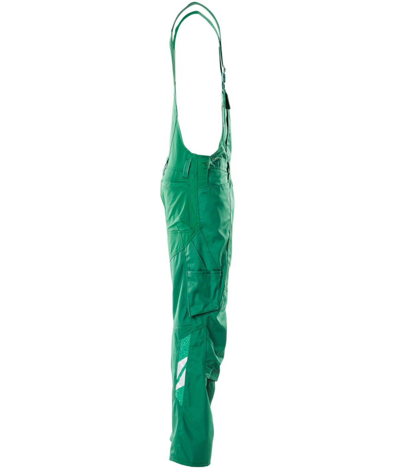 Mascot Accelerate work bib and brace full stretch, Green, large image number 2