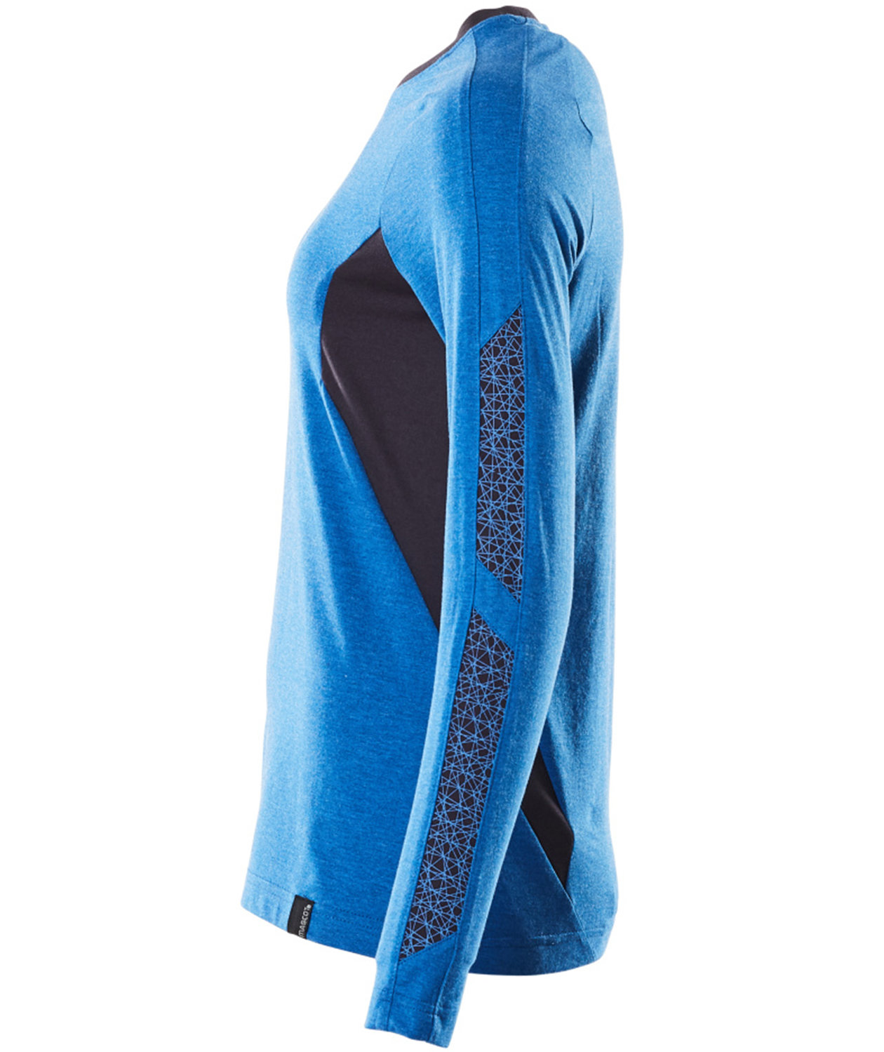 Mascot Accelerate lang&aelig;rmet dame T-shirt, Azurbl&aring;/M&oslash;rk Marine, large image number 3