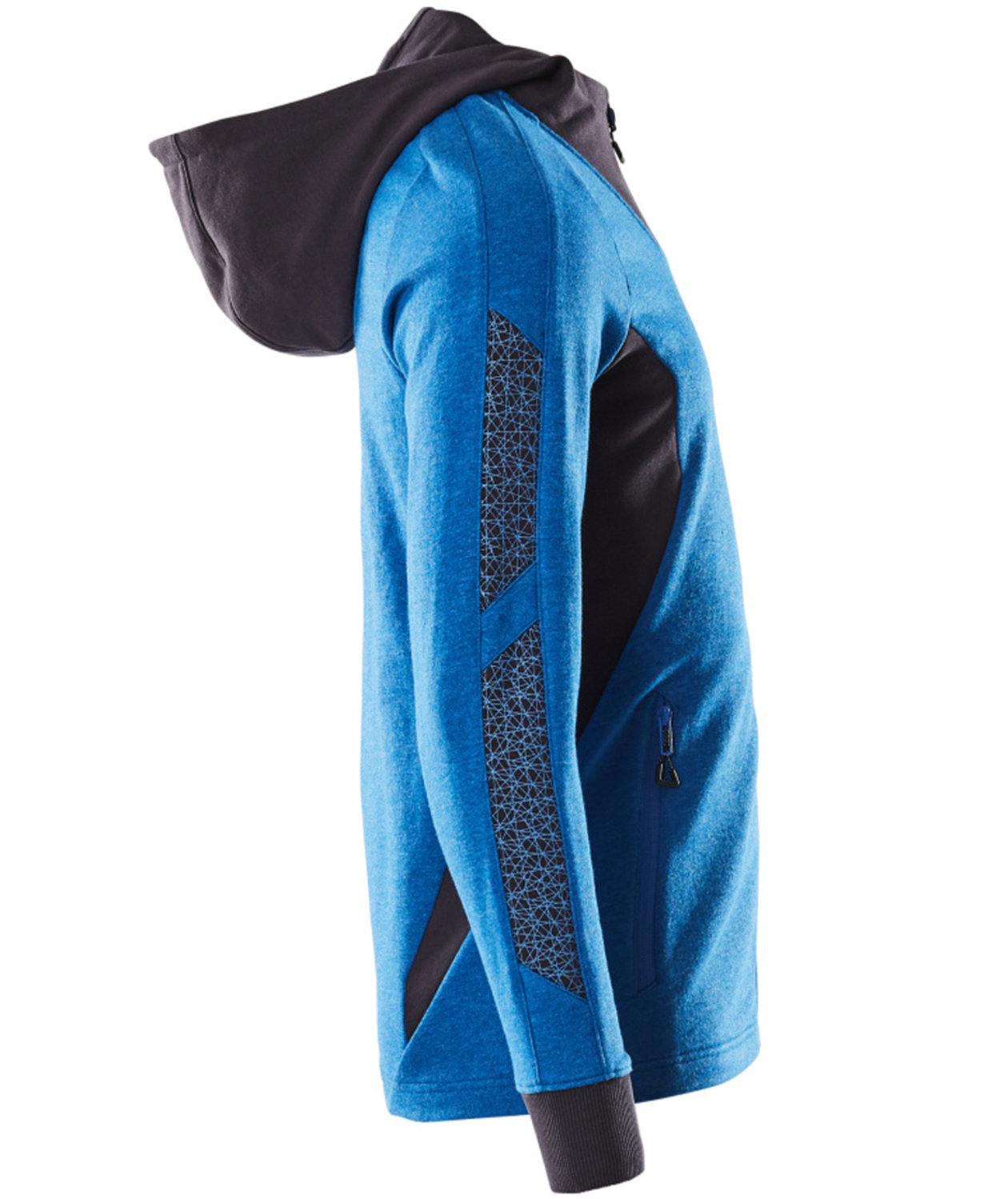 Mascot Accelerate Kapuzensweatshirt mit Rei&szlig;verschluss, Azurblau/Dunkel Marine, large image number 2