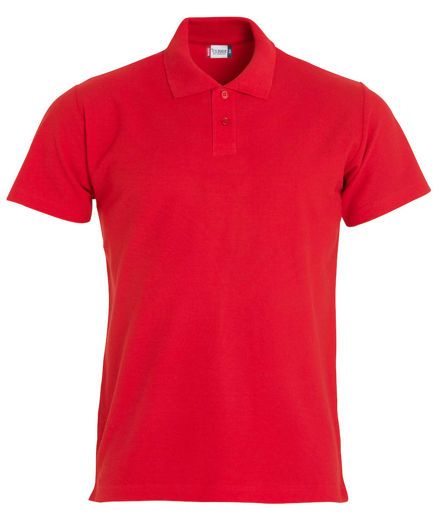 Clique Basic Polo T-shirt till barn, R&ouml;d, large image number 0
