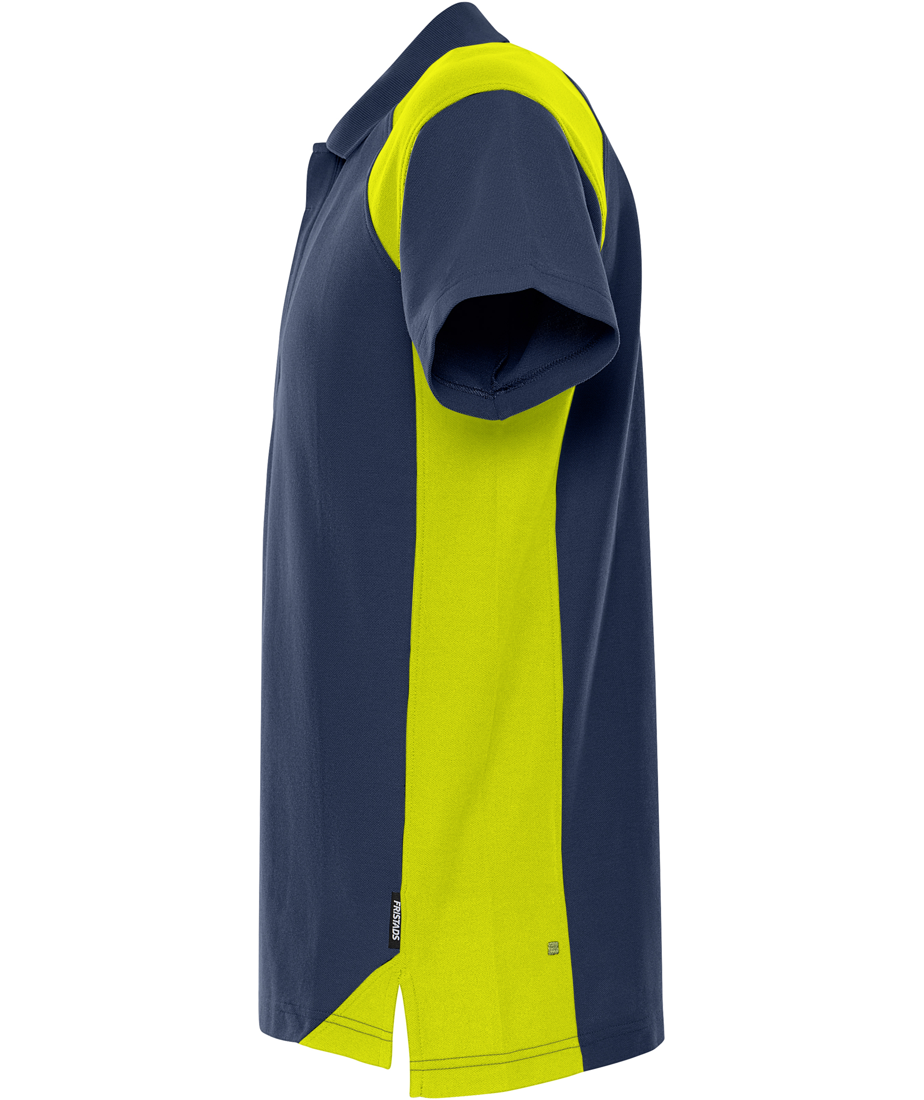Fristads Heavy polo T-shirt 7047 GPM, Marine/Hi-Vis yellow, large image number 3