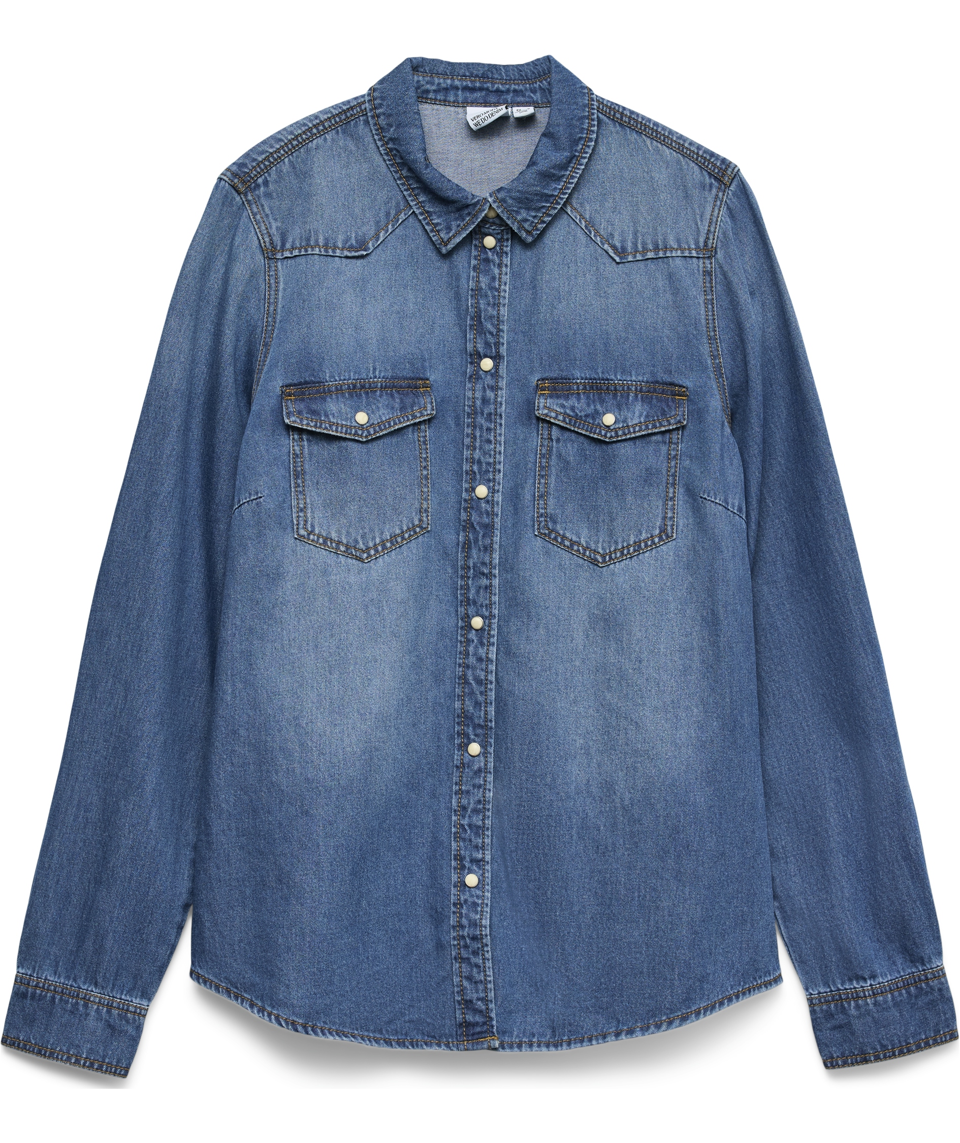 Vero Moda VMMARIA denimskjorta dam, Medium Blue Denim, Medium Blue Denim, swatch