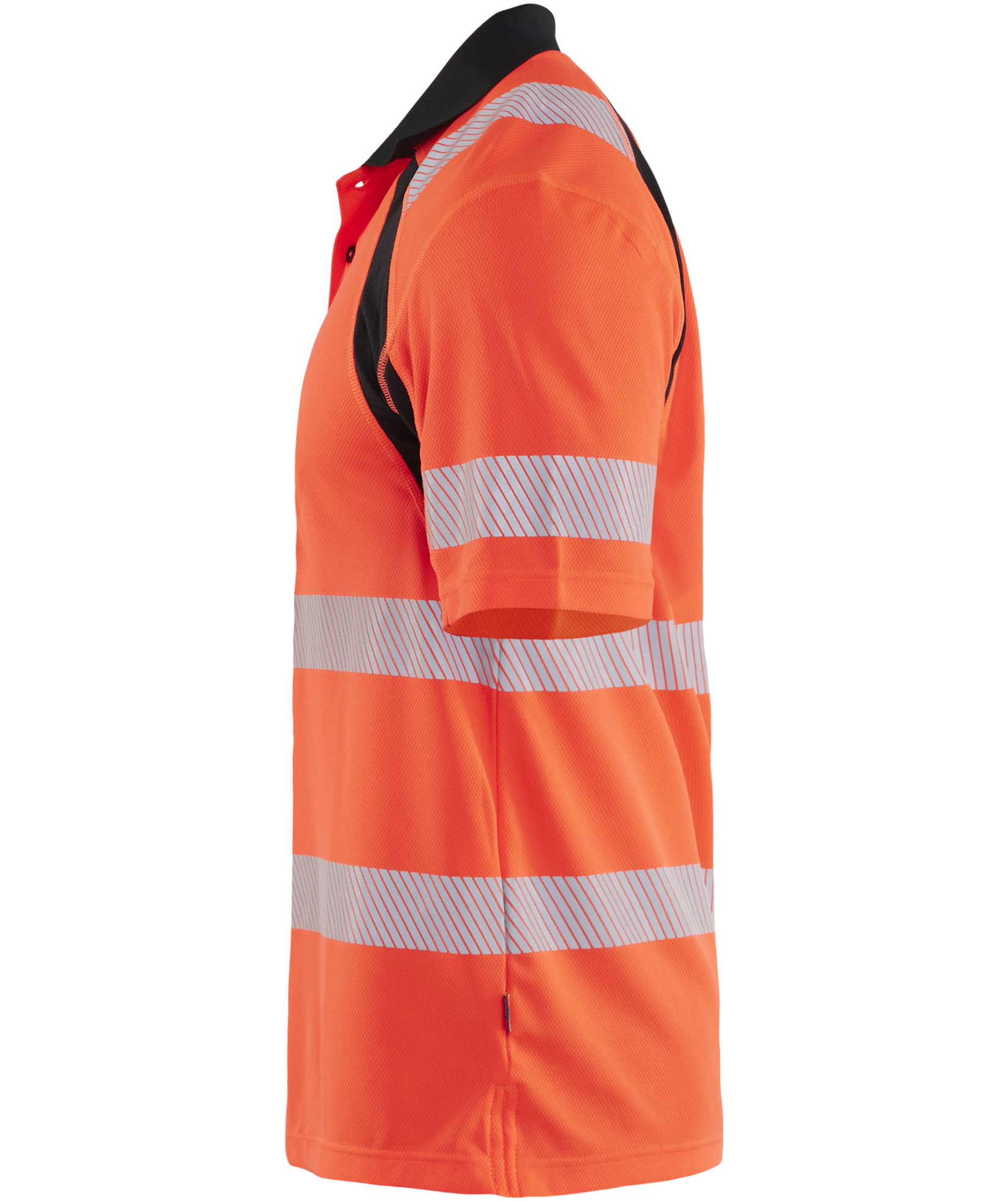 Bl&aring;kl&auml;der polo T-shirt, Hi-Vis r&oslash;d/sort, large image number 4