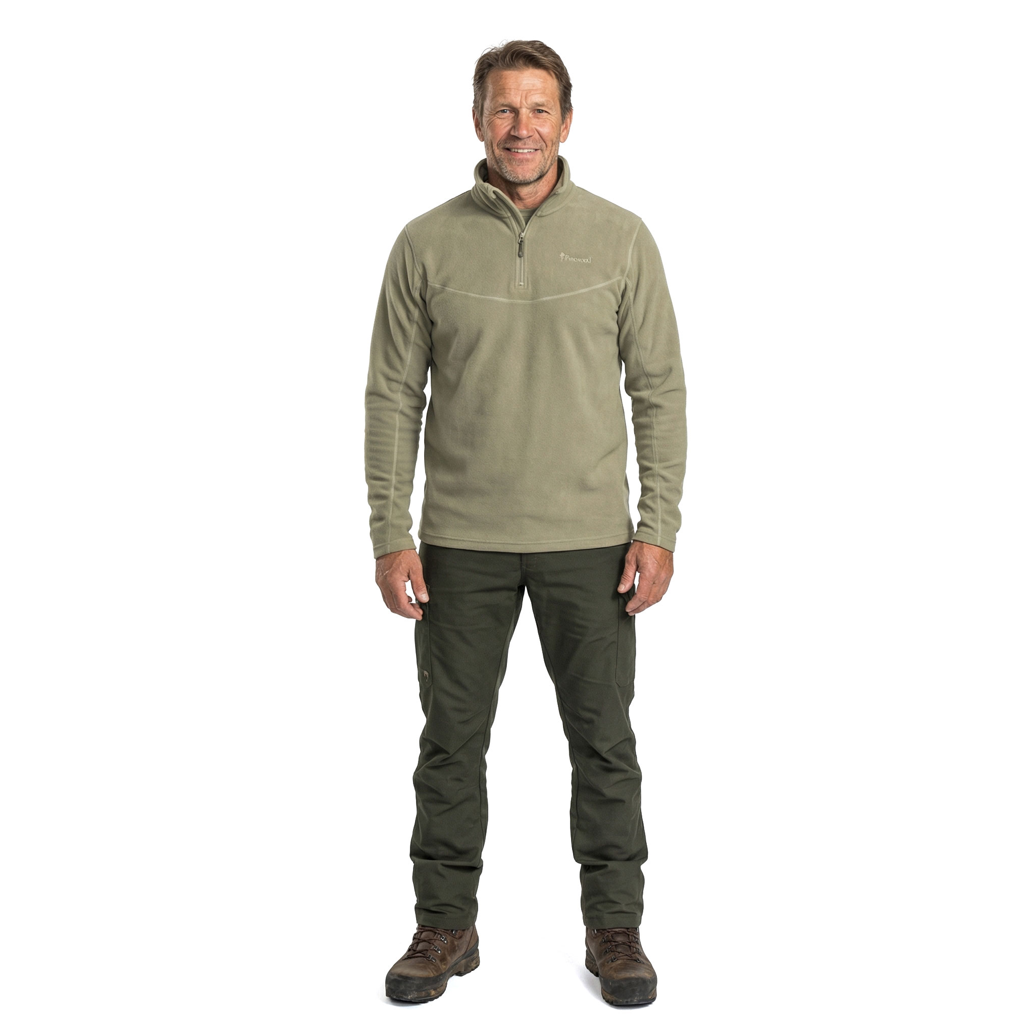 Pinewood Tiveden fleecetr&oslash;je, Mellem khaki, large image number 2