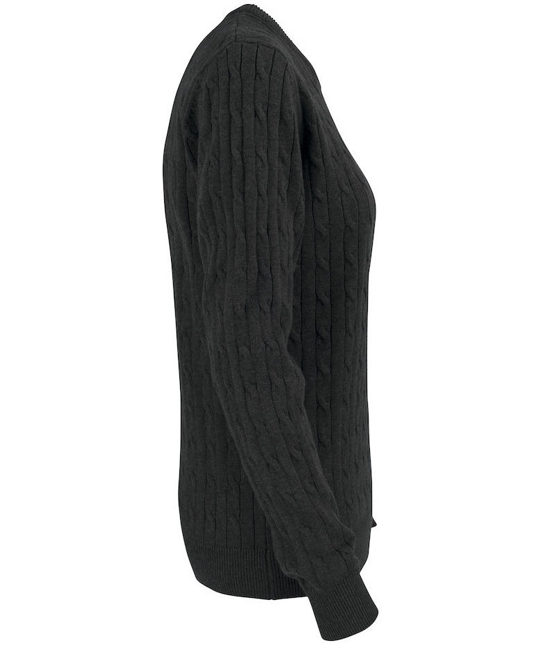 Cutter & Buck women's knitted pullover, Antracit Melange, large image number 3