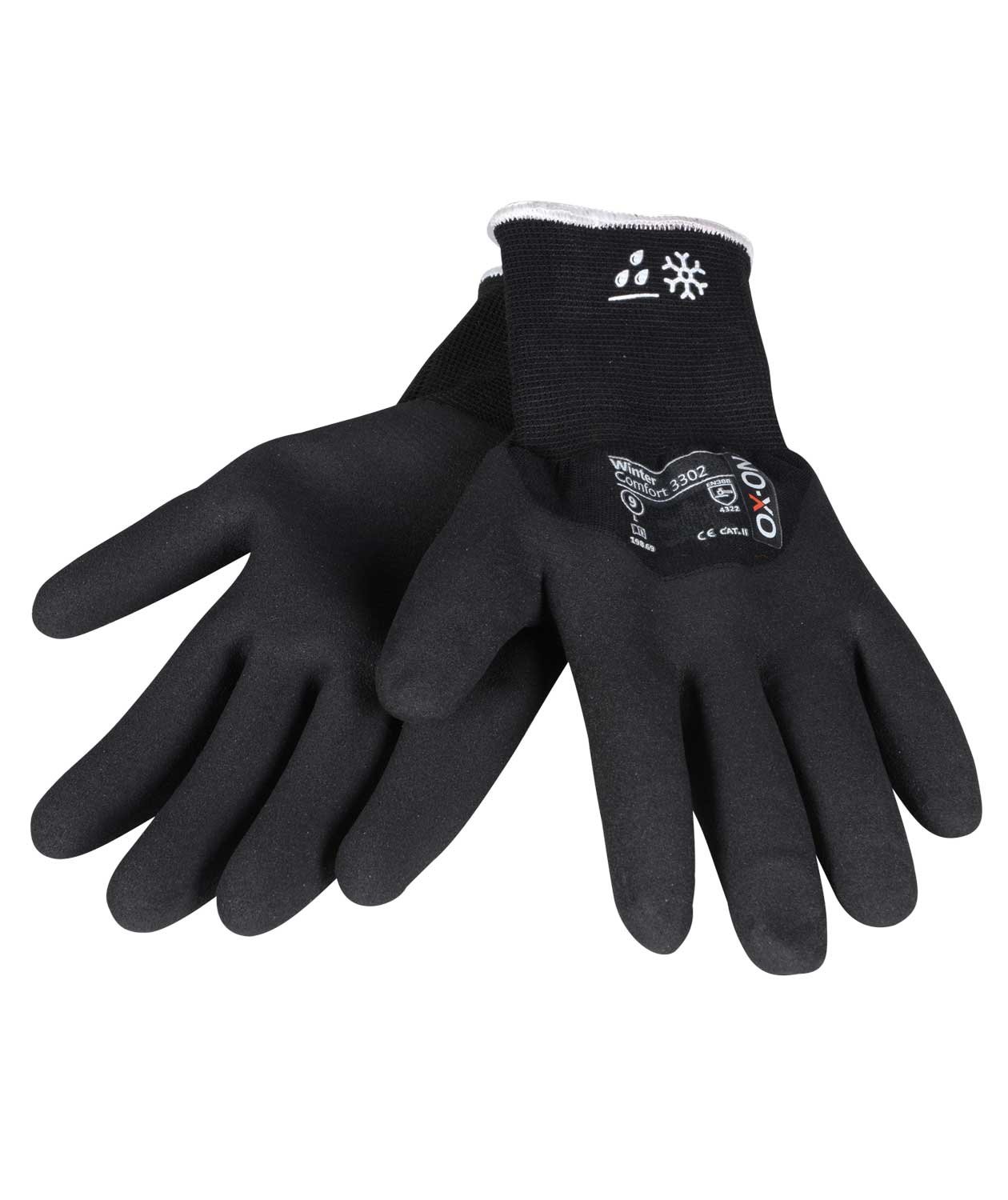 OX-ON Winter Comfort 3302 work gloves, Black, large image number 2