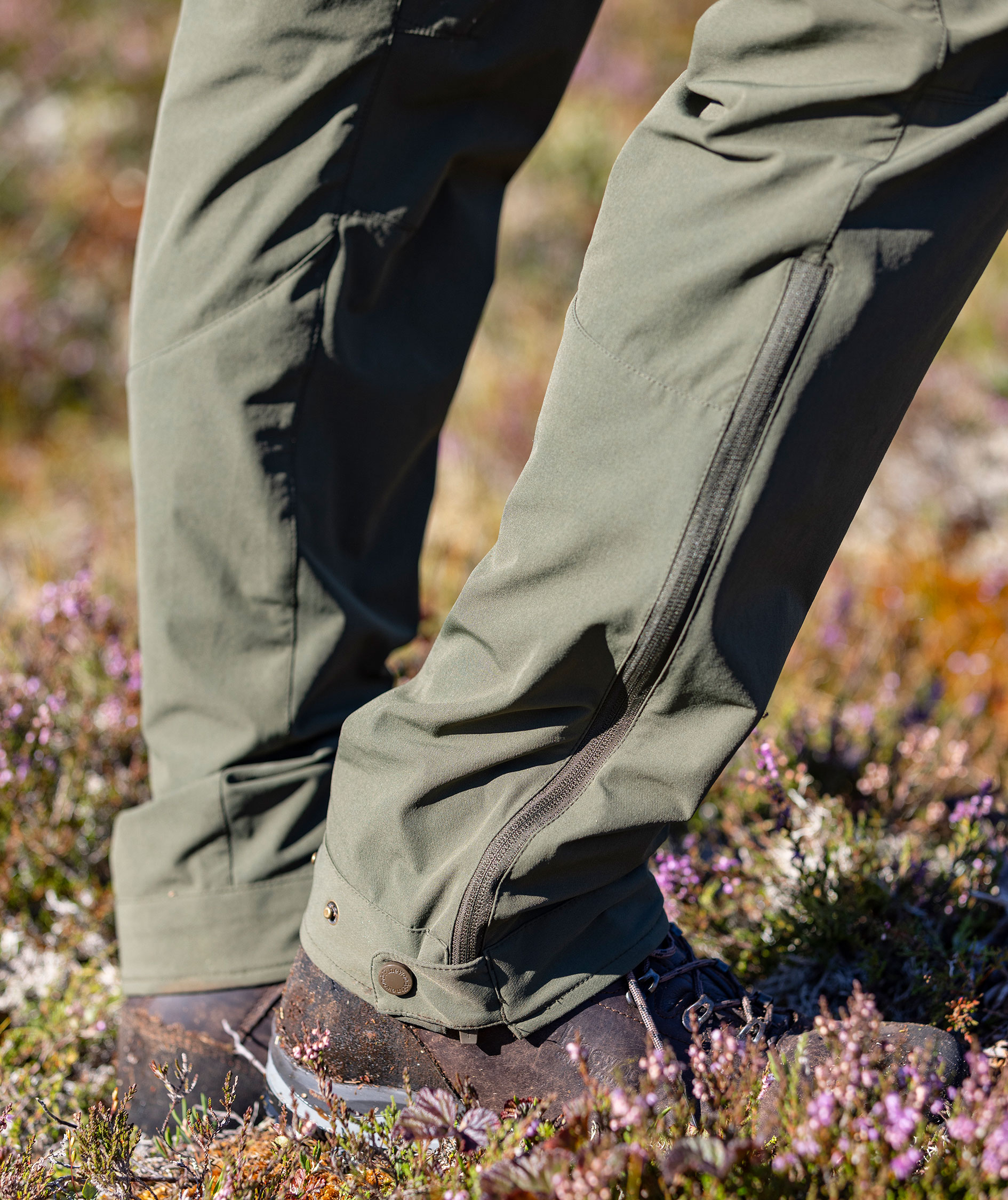 Pinewood&nbsp;Abisko Light bukser, Mossgreen/Mossgreen, large image number 4