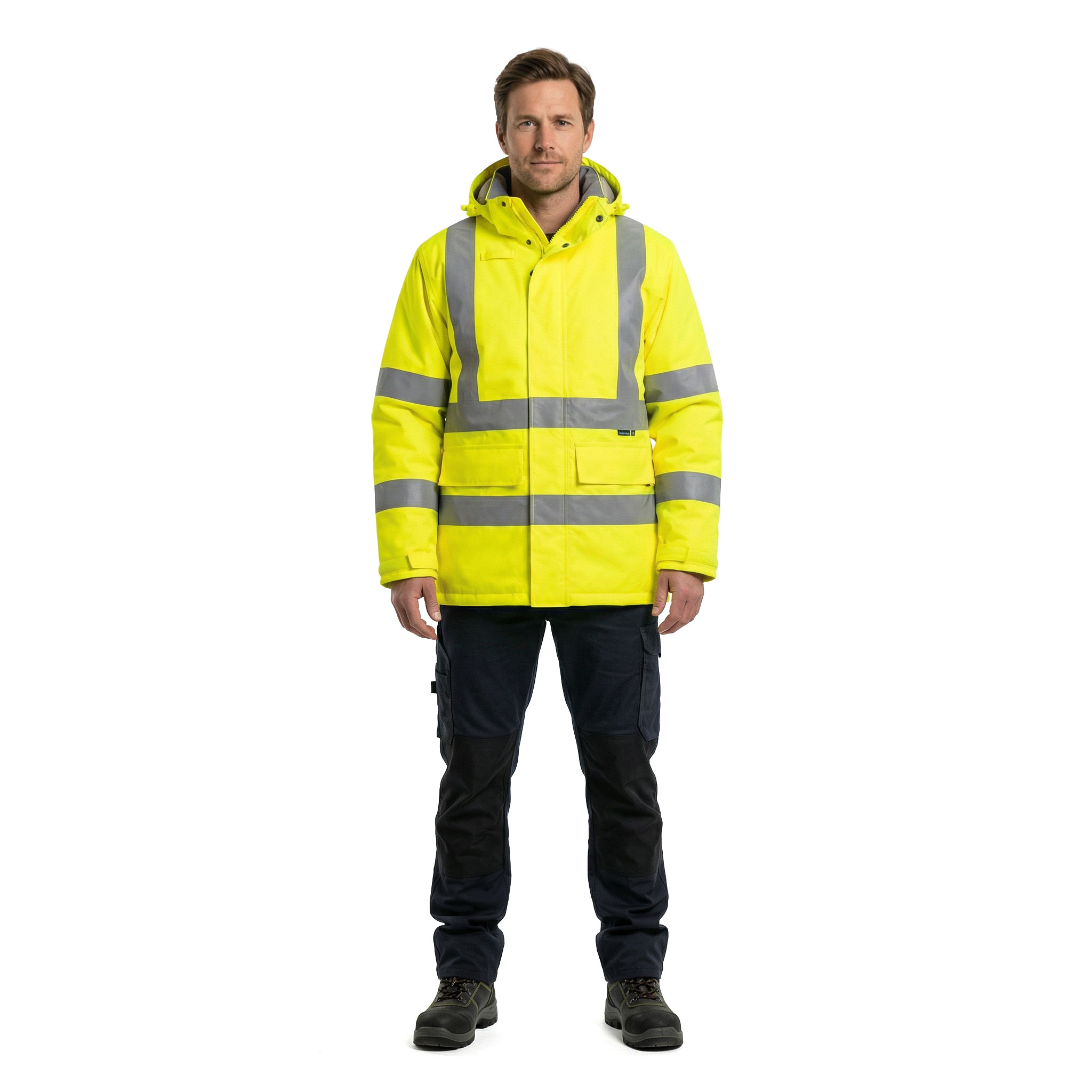 Portwest Eco vinterjakke, Hi-Vis&nbsp;Gul, large image number 2