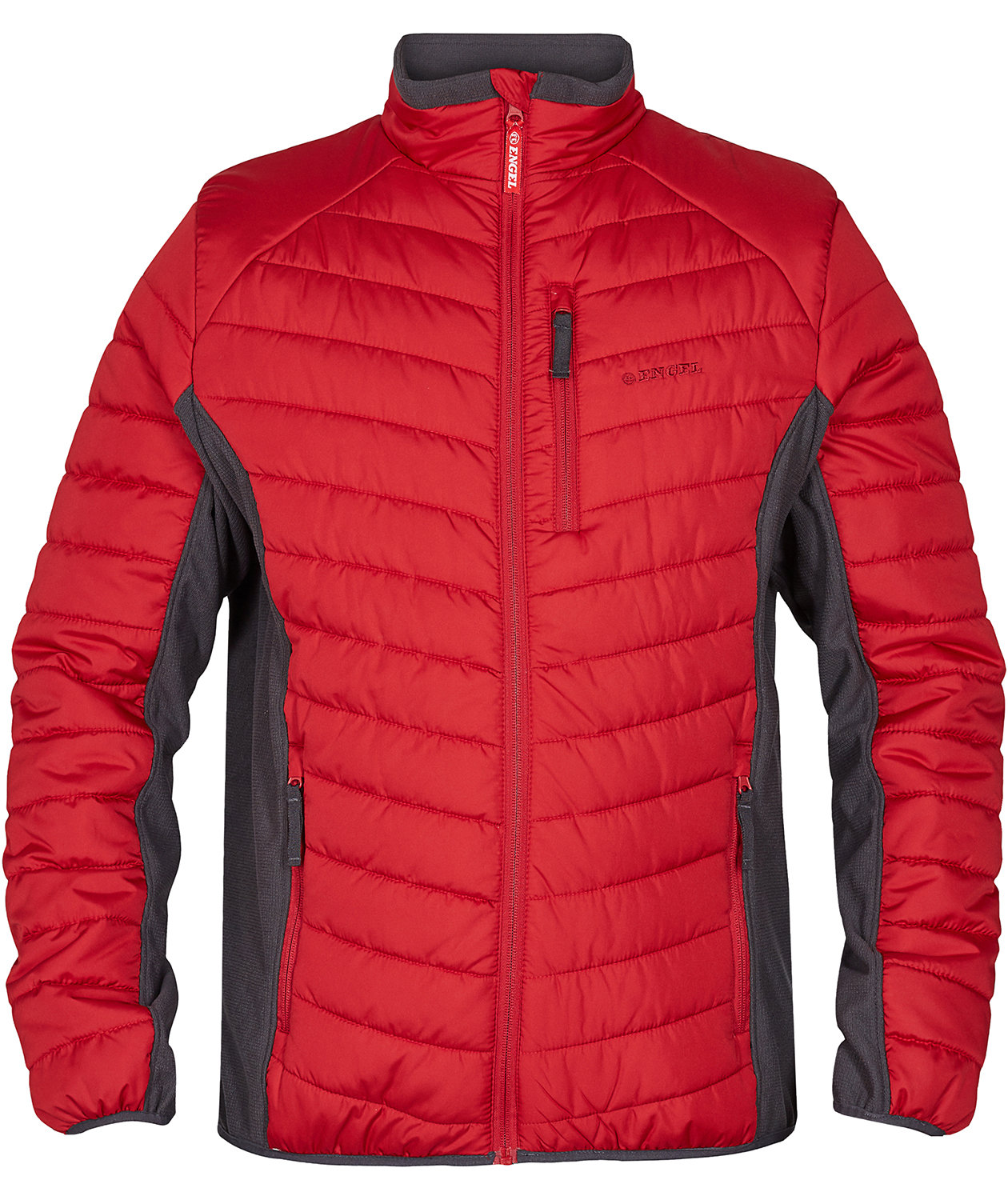 Engel Extend vadderad jacka, Tomat R&ouml;d/Antracitgr&aring;