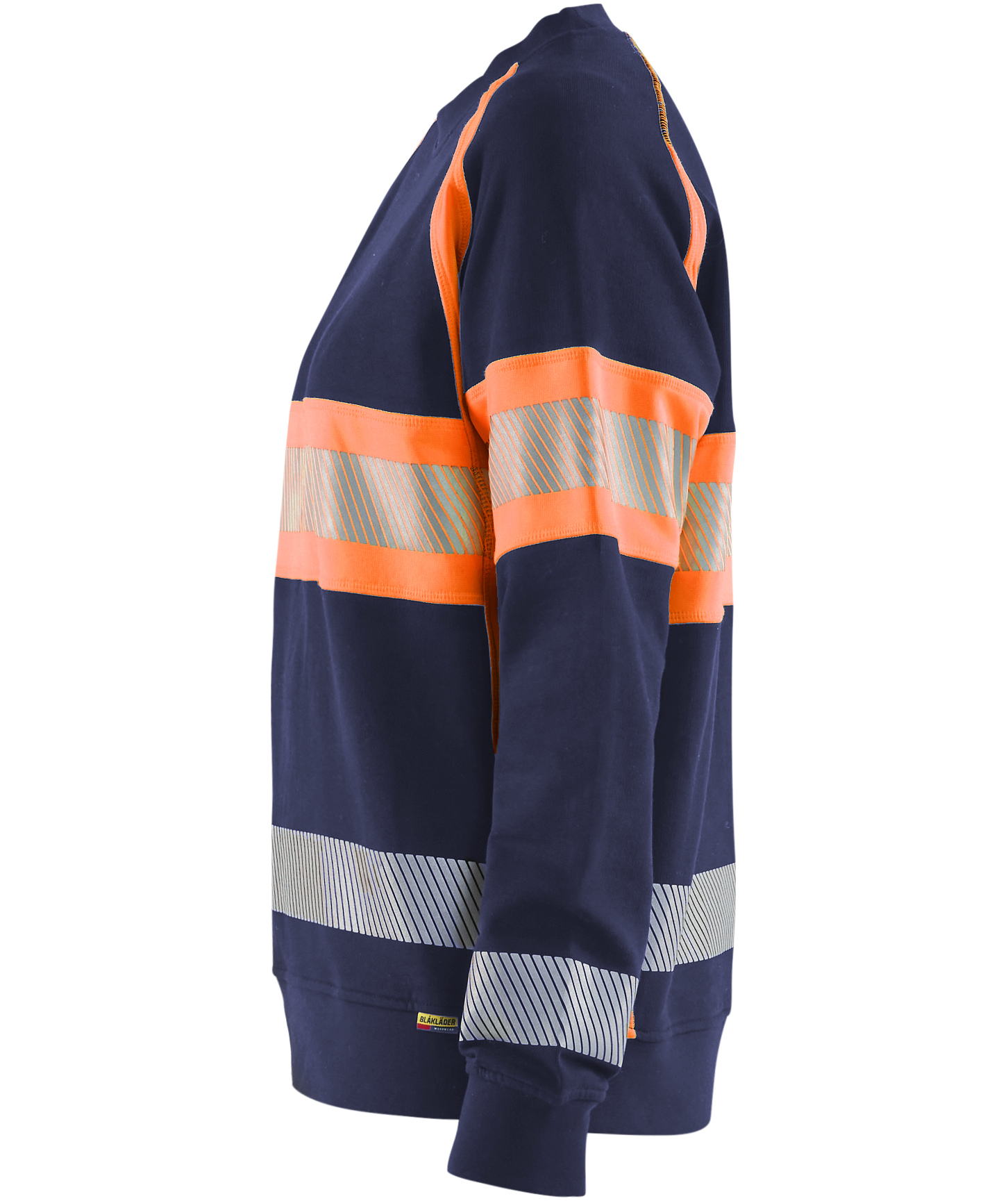 Bl&aring;kl&auml;der women's sweatshirt, Marine/Hi-Vis Orange, large image number 4