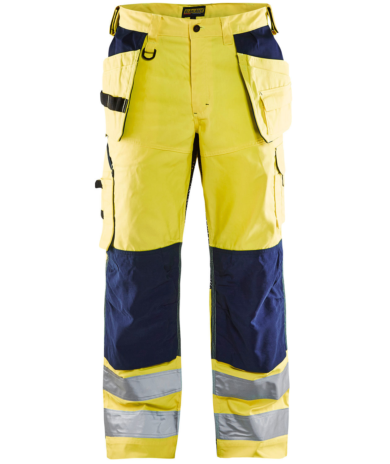 Bl&aring;kl&auml;der h&aring;ndv&aelig;rkerbukser, Hi-vis&nbsp;Gul/Marine, Hi-vis&nbsp;Gul/Marine, swatch