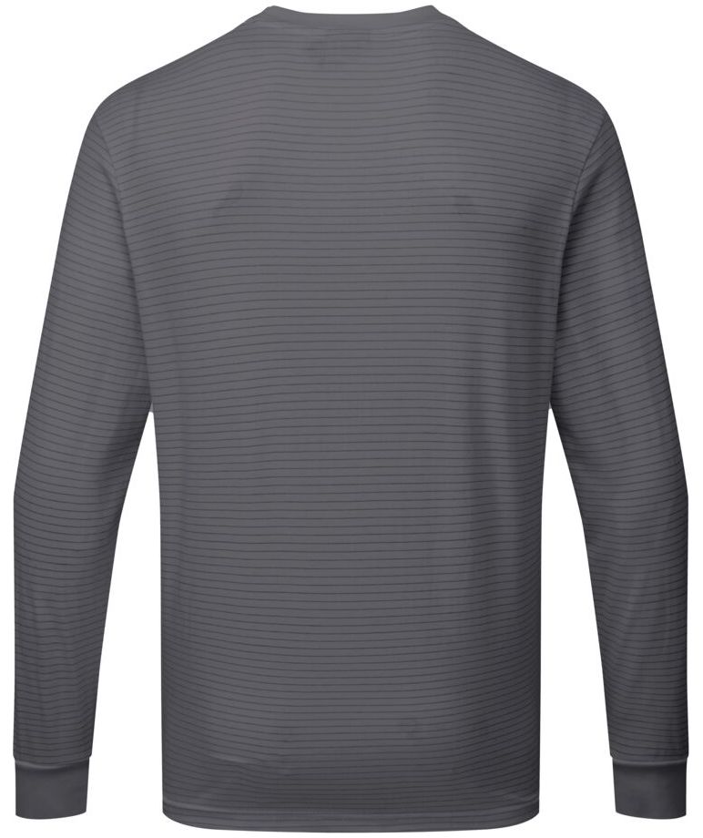 Portwest ESD langermet T-skjorte, Zoomgr&aring;