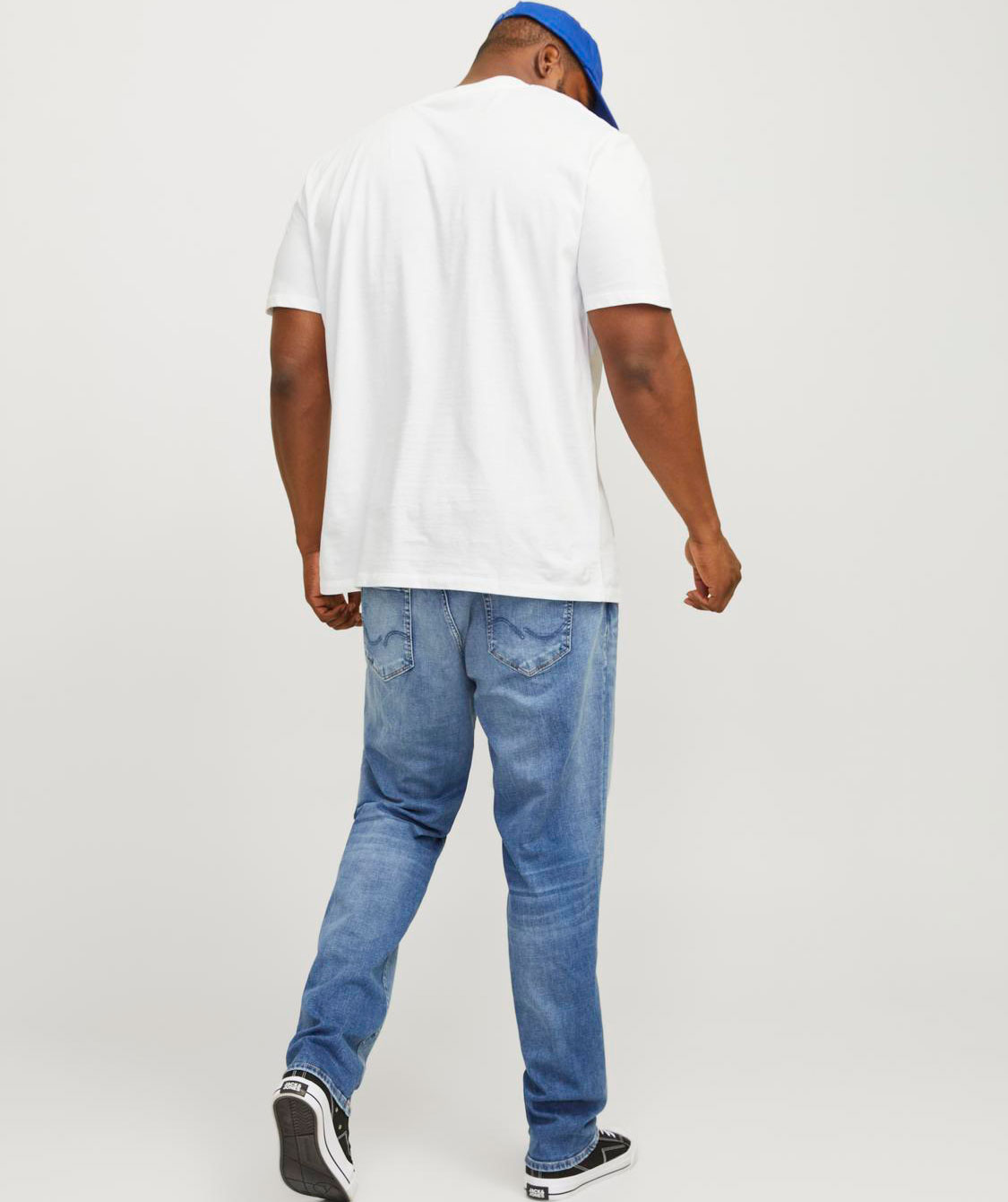 Jack & Jones Plus JJEBRADLEY T-shirt, White, large image number 2