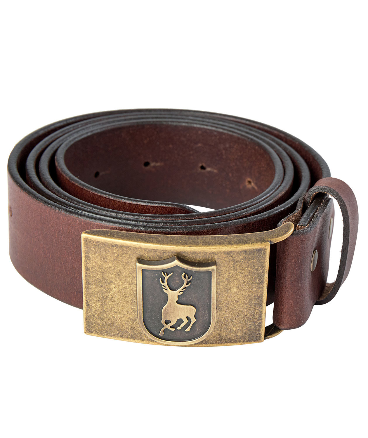 Deerhunter leather belt, Cognac