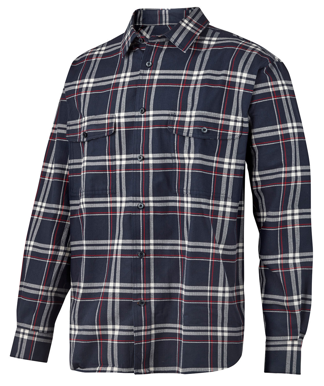 Snickers RuffWork skogsarbetare skjorta 8502, Marinbl&aring;/R&ouml;d