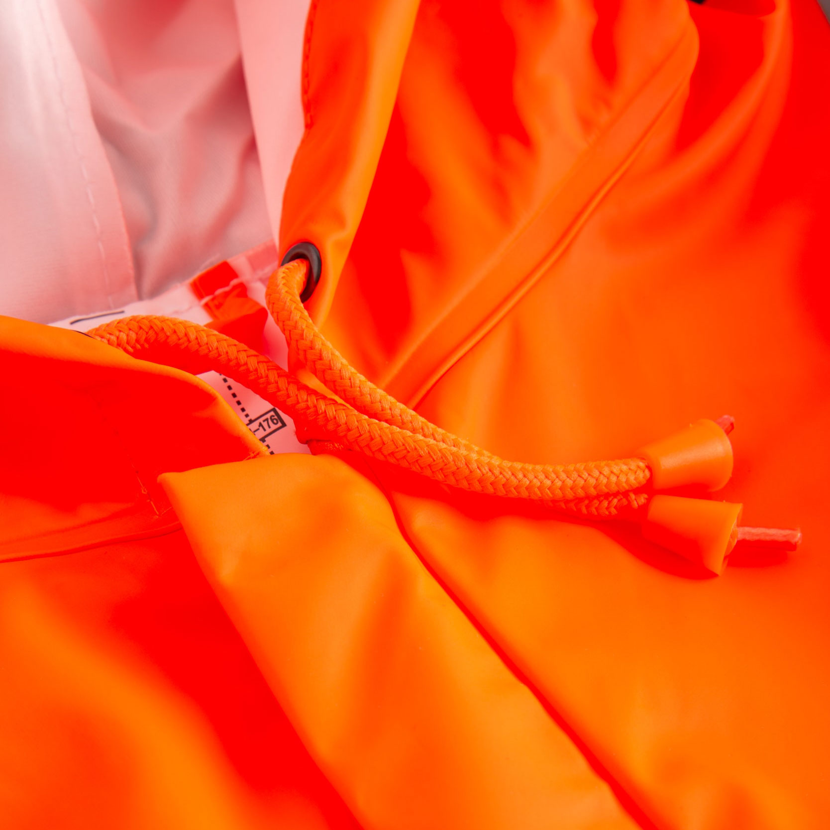 Lyngs&oslash;e Multinorm PU rain jacket, Hi-Vis Orange/Navy