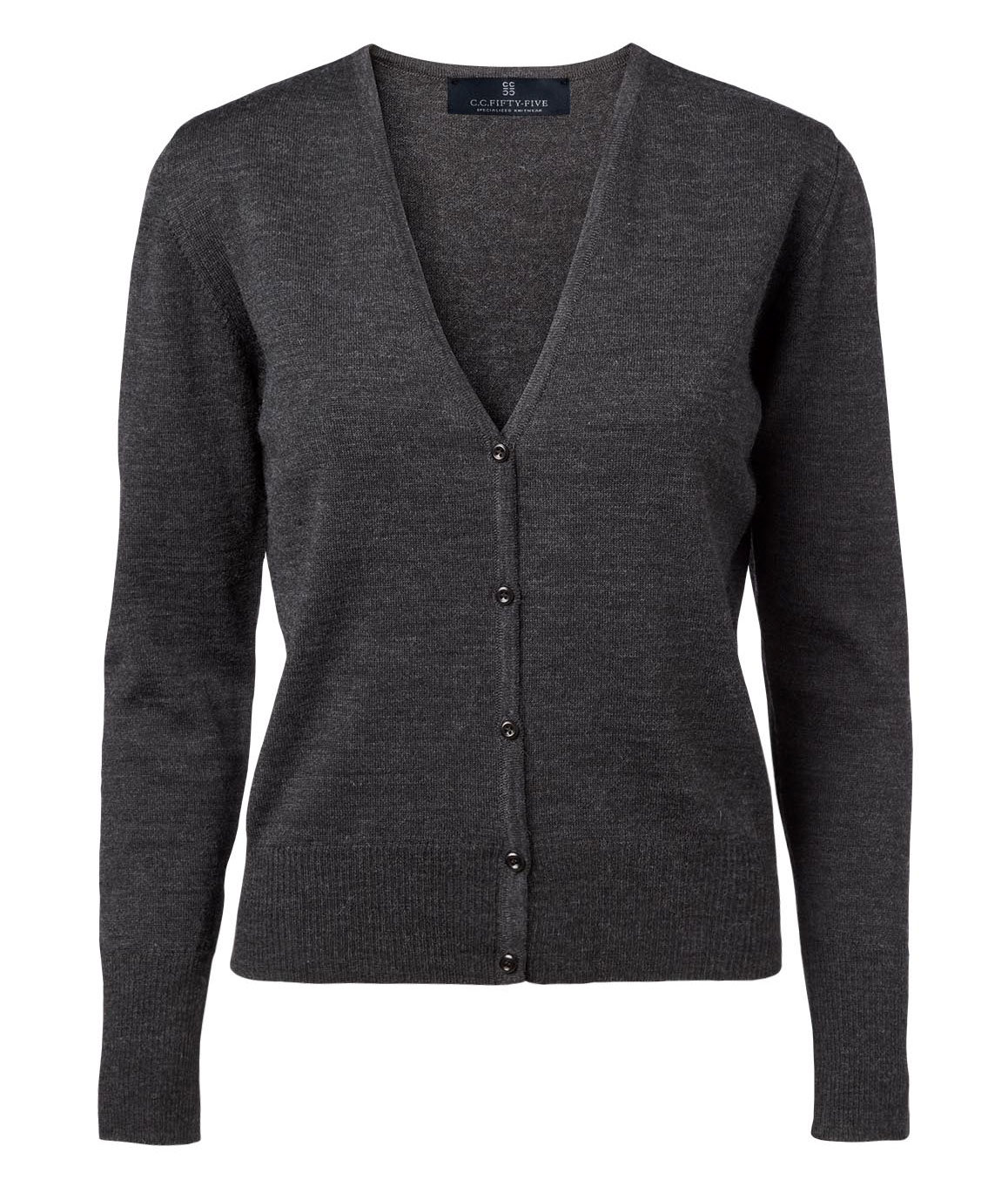 CC55 Copenhagen stickad cardigan dam, Charcoal