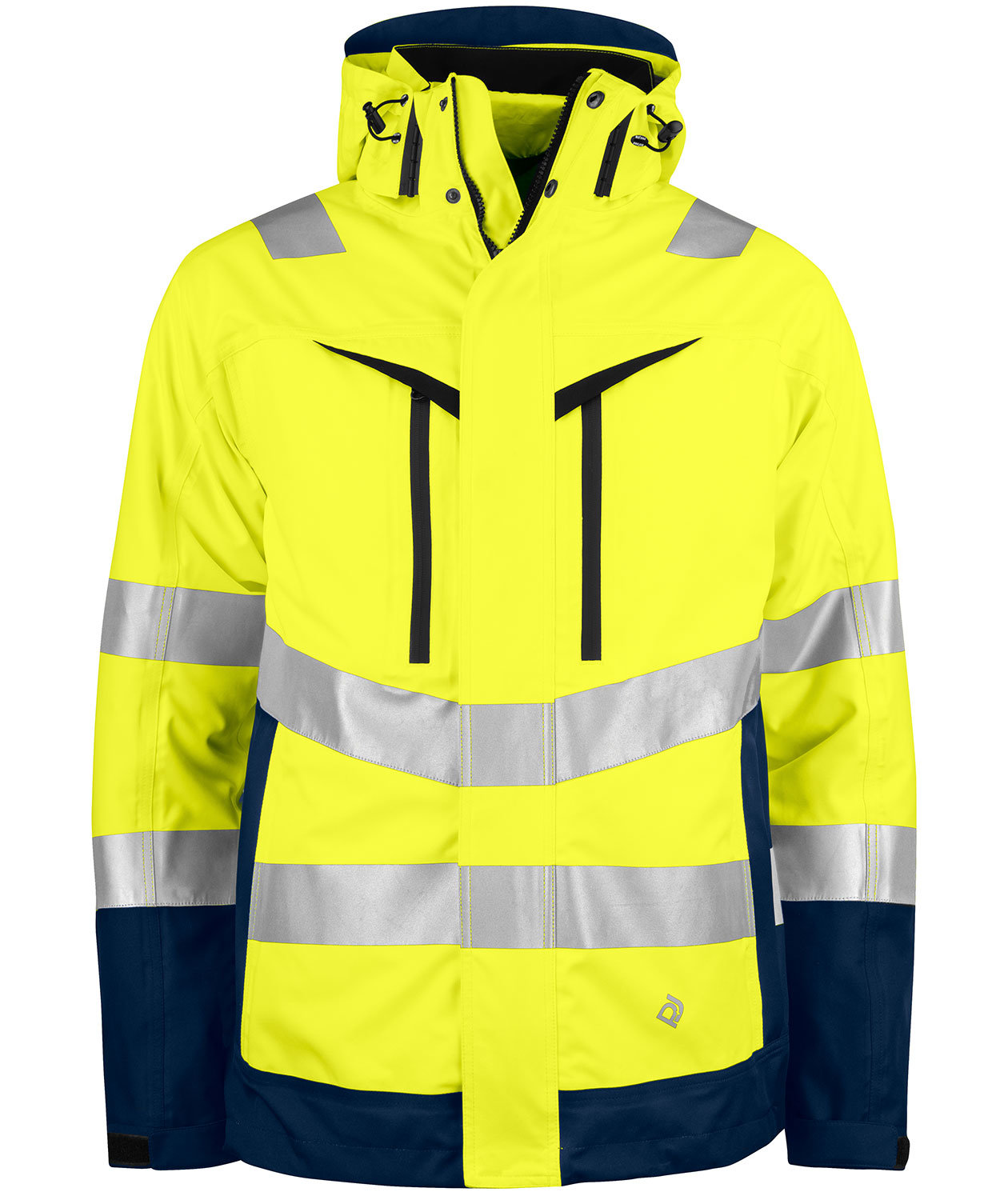 ProJob 3-in-1 Arbetsjacke, Hi-Vis Gelb/Navy