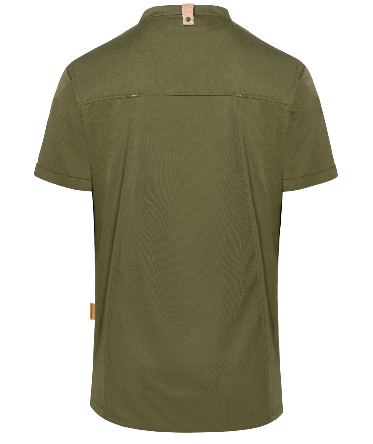 Karlowsky Green-generation kort&aelig;rmet kokkejakke, Mosgr&oslash;n, large image number 2