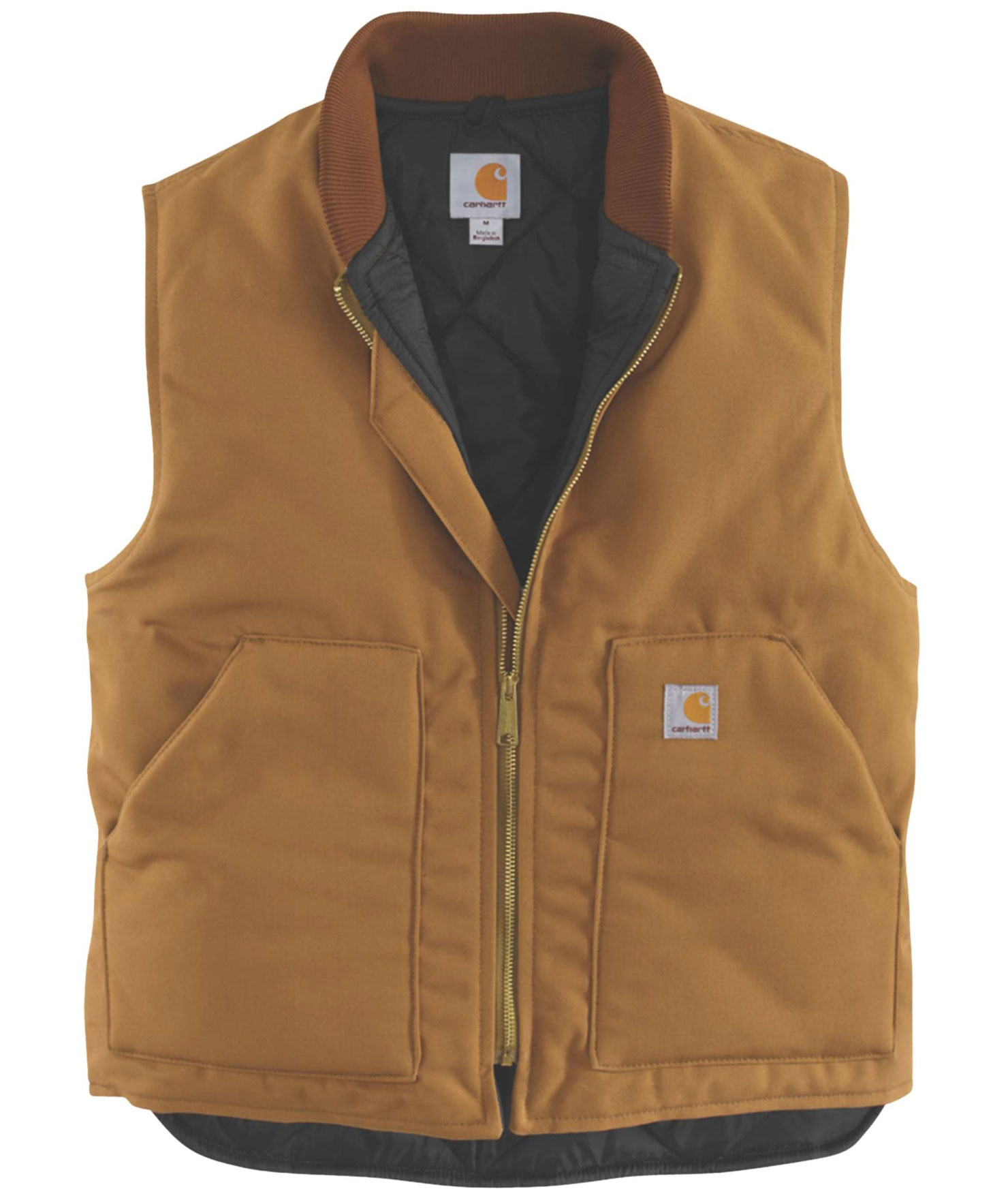 Carhartt V01 vest med f&ocirc;r, Carhartt Brown