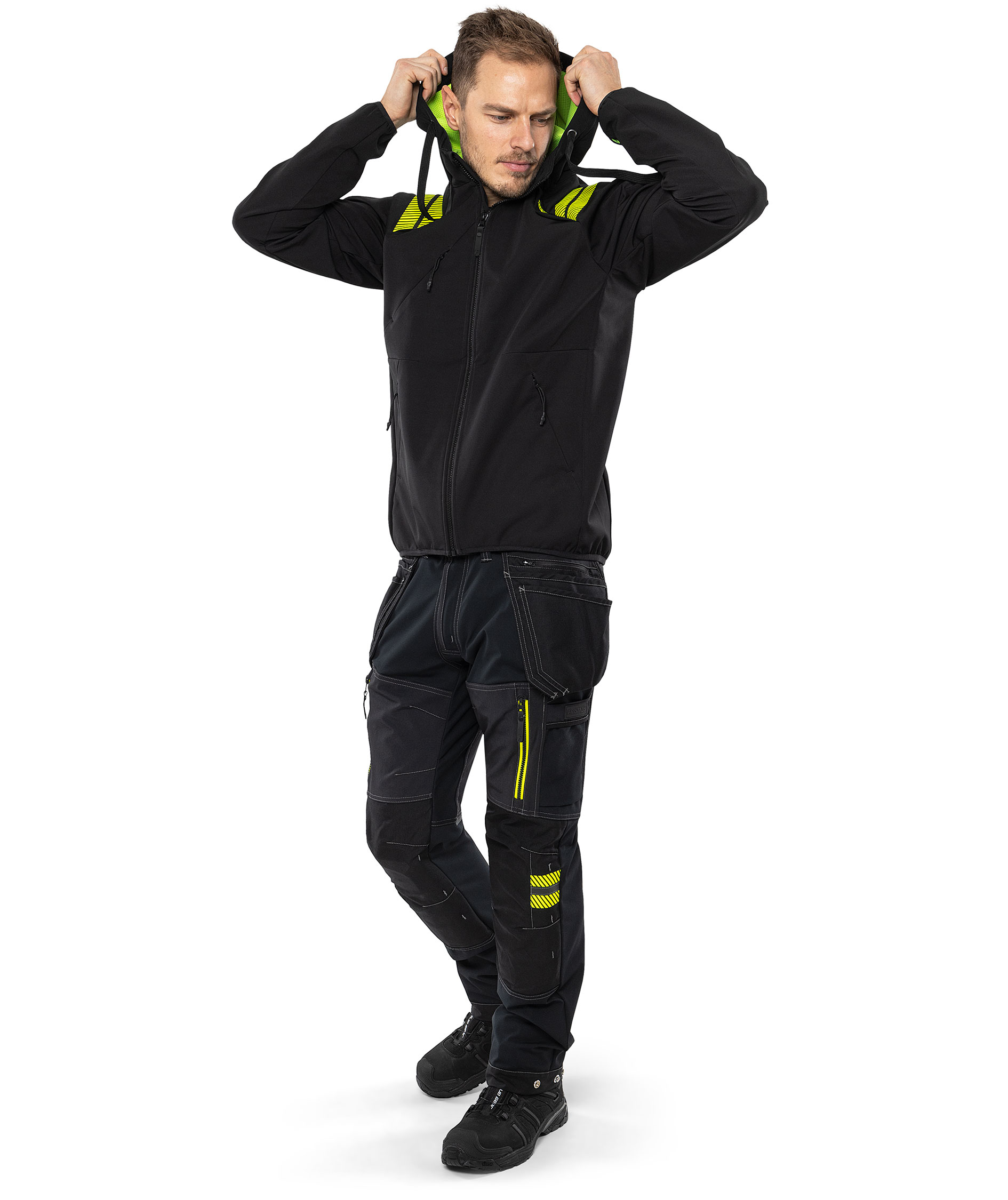 Fristads softshelljakke 7461 BON, Sort