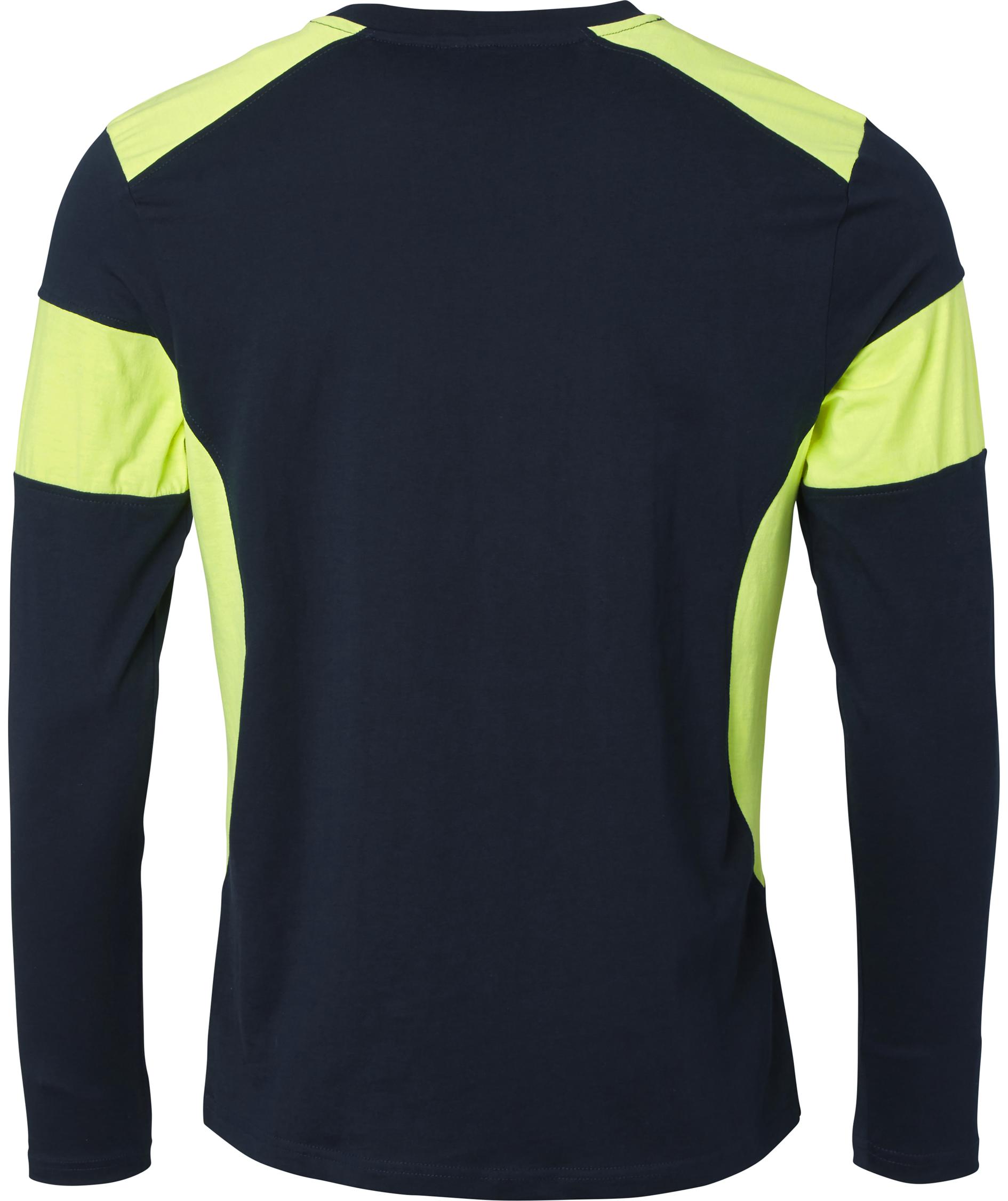 Top Swede long-sleeved T-shirt 212, Navy/Hi-Vis yellow, large image number 1