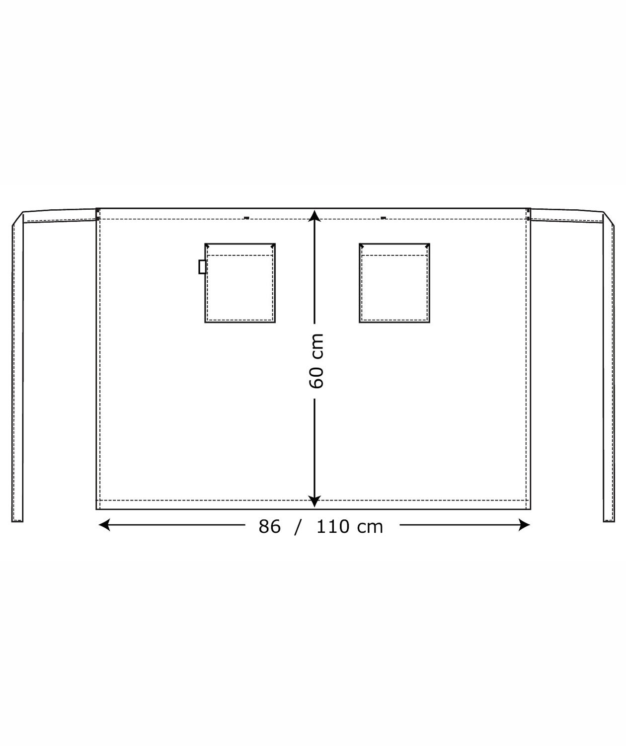 Kentaur apron with pockets, Bordeaux, large image number 1