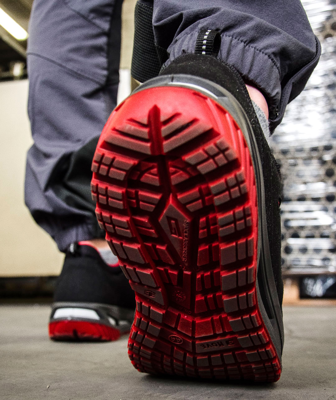 Giasco Fox skyddsskor S3, Svart/R&ouml;d, large image number 2