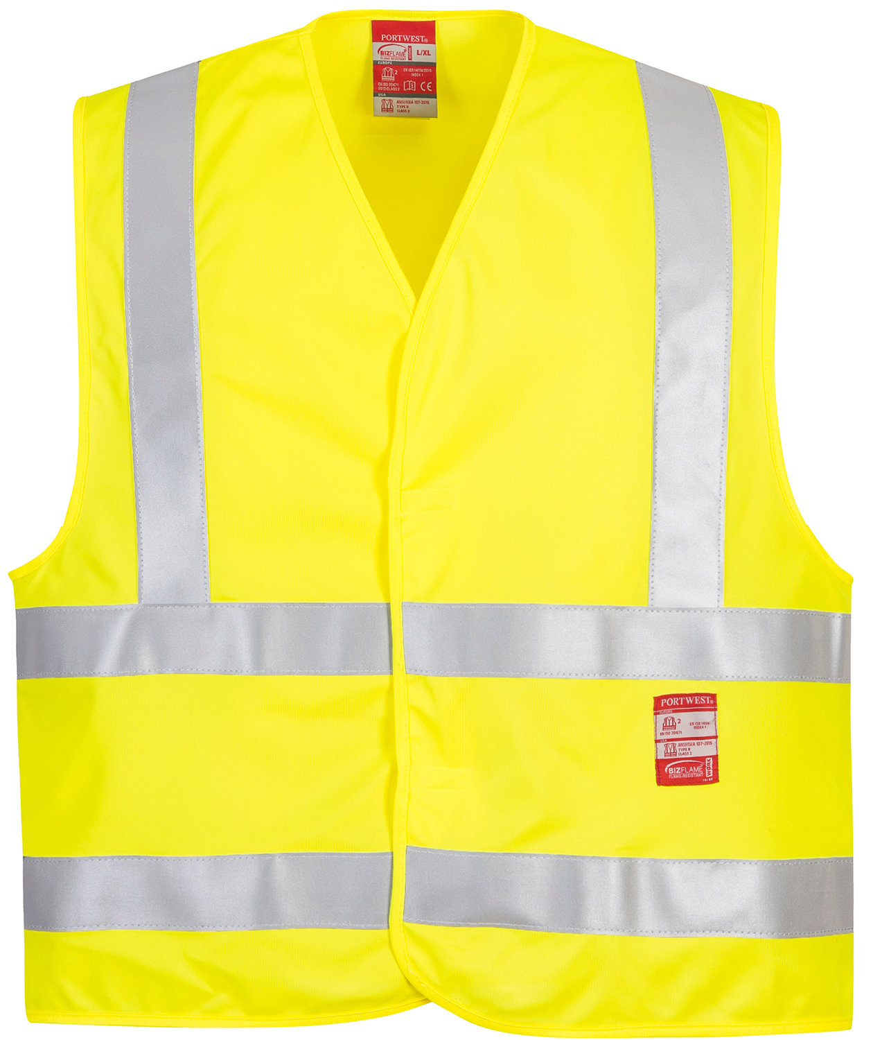 Portwest v&auml;st, Varsel Gul