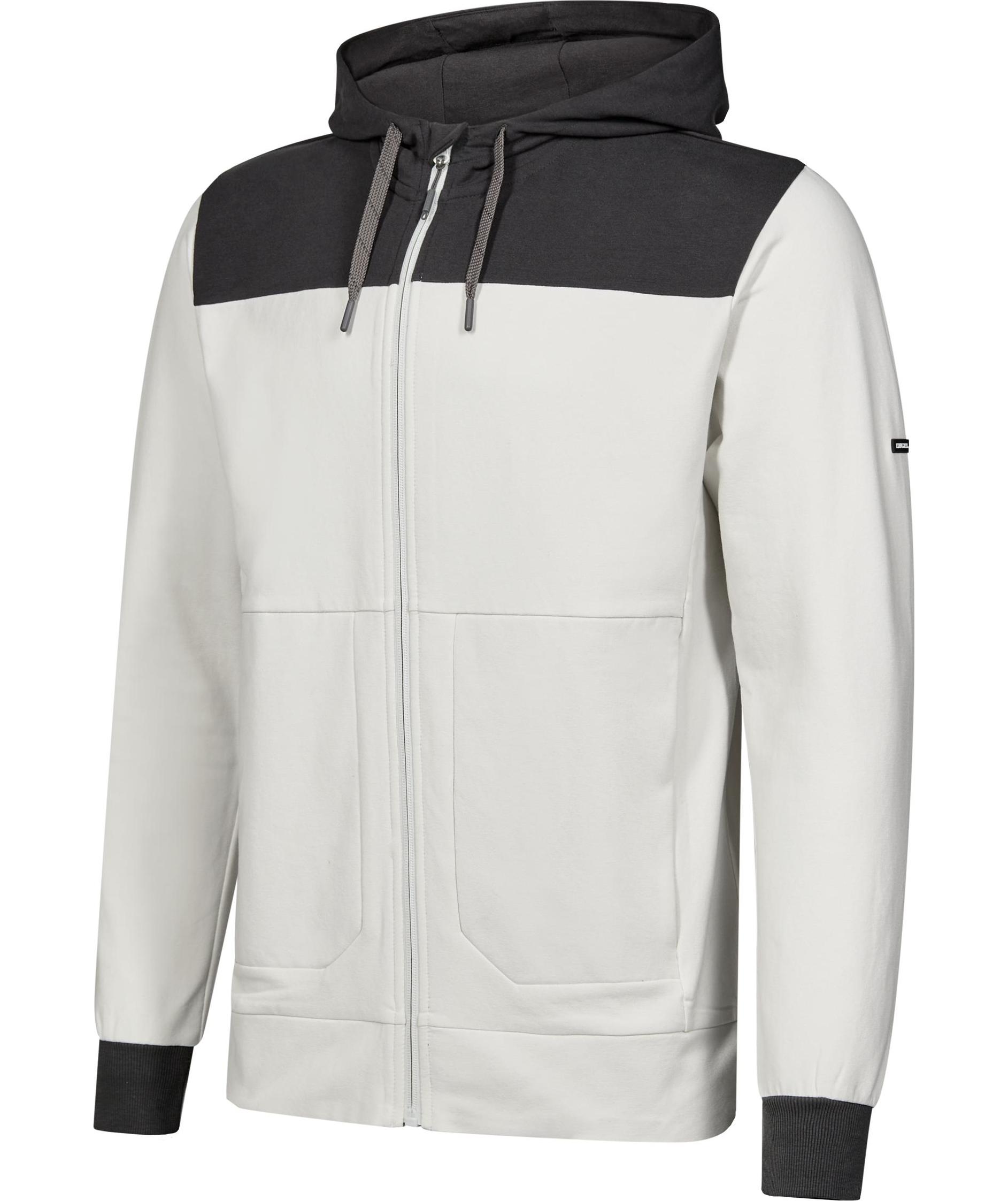 Engel Entire hettegenser med glidel&aring;s, Bone White/Anthracite Grey, large image number 5