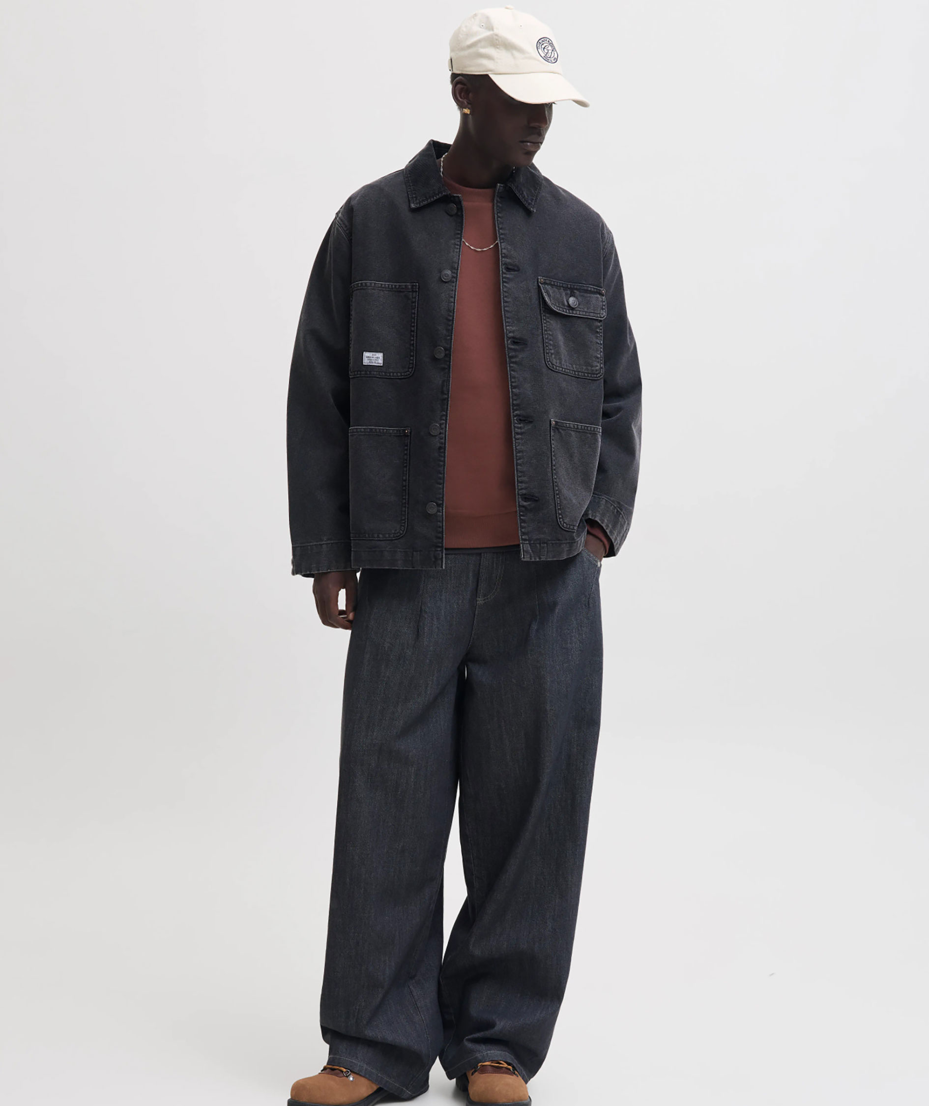 Jack & Jones JJEBRADLEY collegegenser, Bitter Chocolate, large image number 6