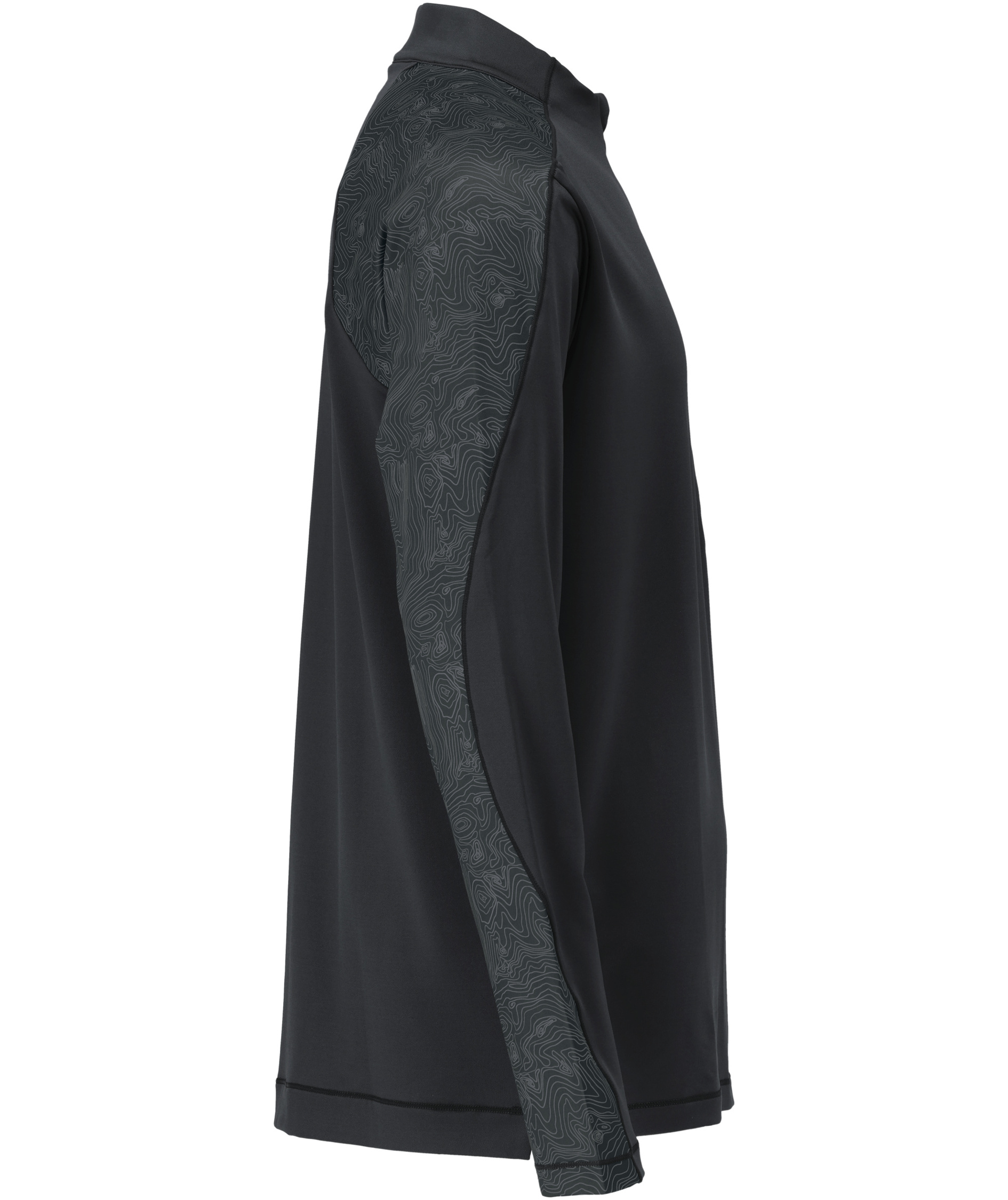 Mascot Customized half zip langermet T-skjorte, Svart, large image number 2