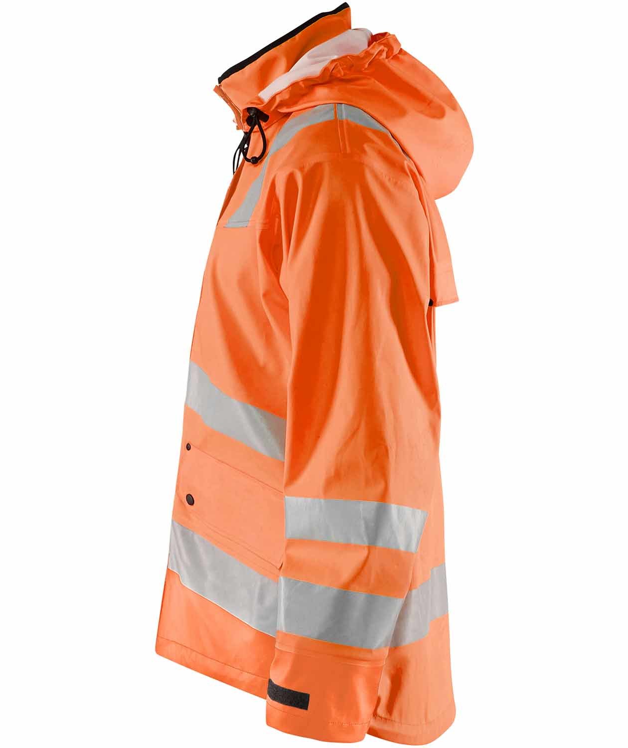 Bl&aring;kl&auml;der Heavy Weight regnjakke, Hi-vis Orange, large image number 2