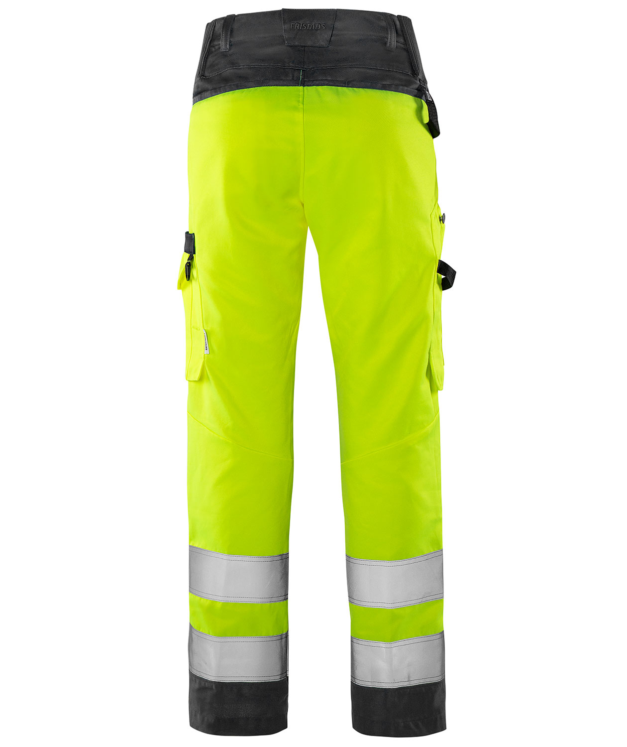 Fristads Green arbetsbyxa dam 2642 GPLU, Varsel Gul/Svart, large image number 2